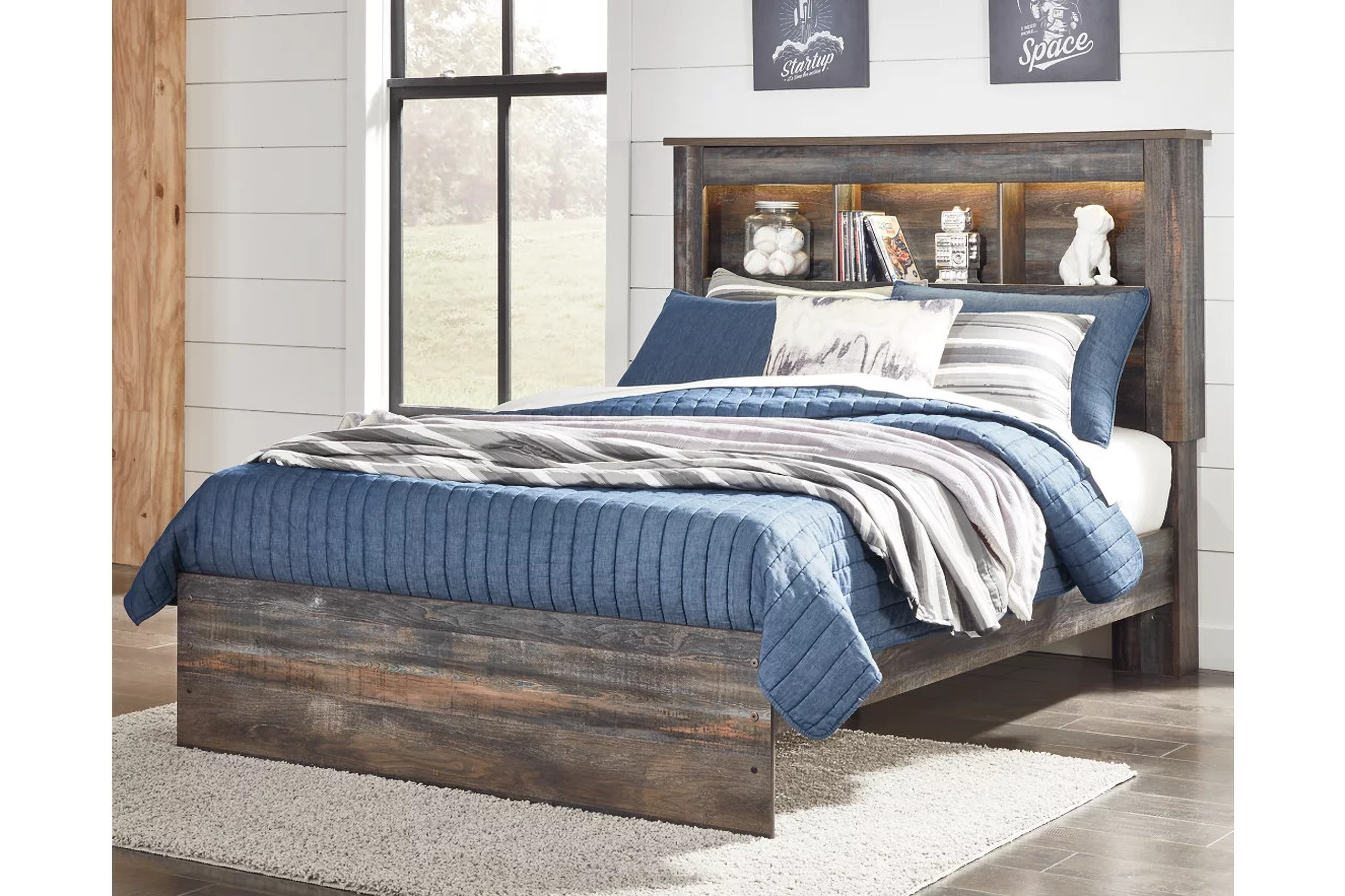 Drystan Multi Full Bookcase Panel Bed by Ashley Furniture 1StopBedrooms