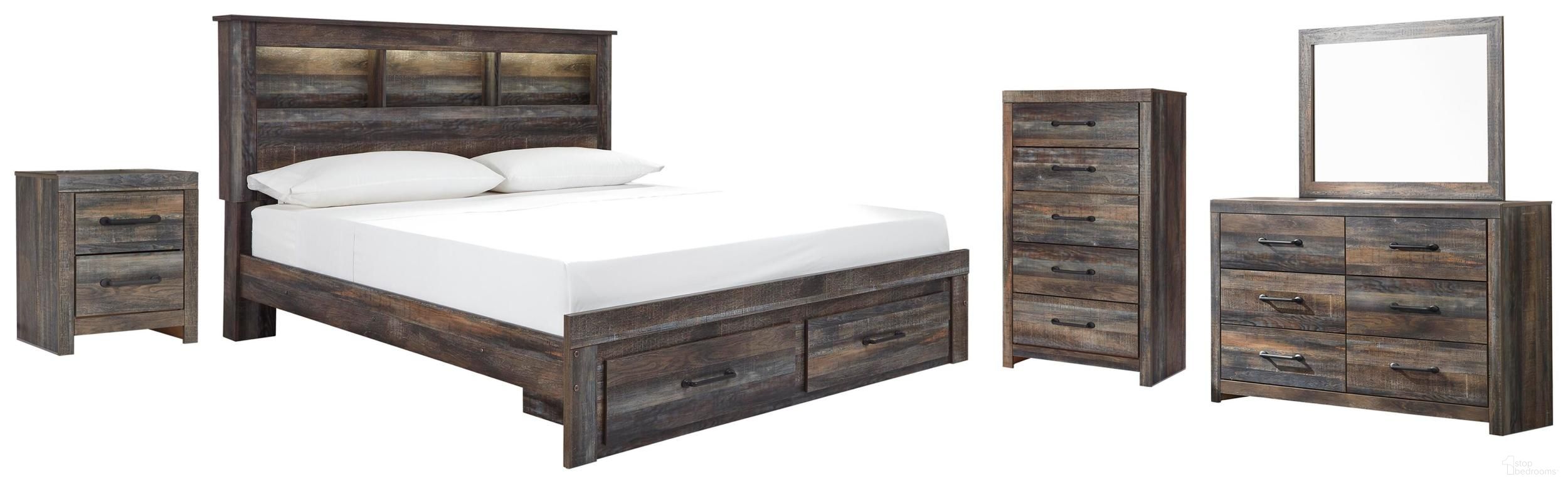 Drystan Queen Panel Bed In Multi