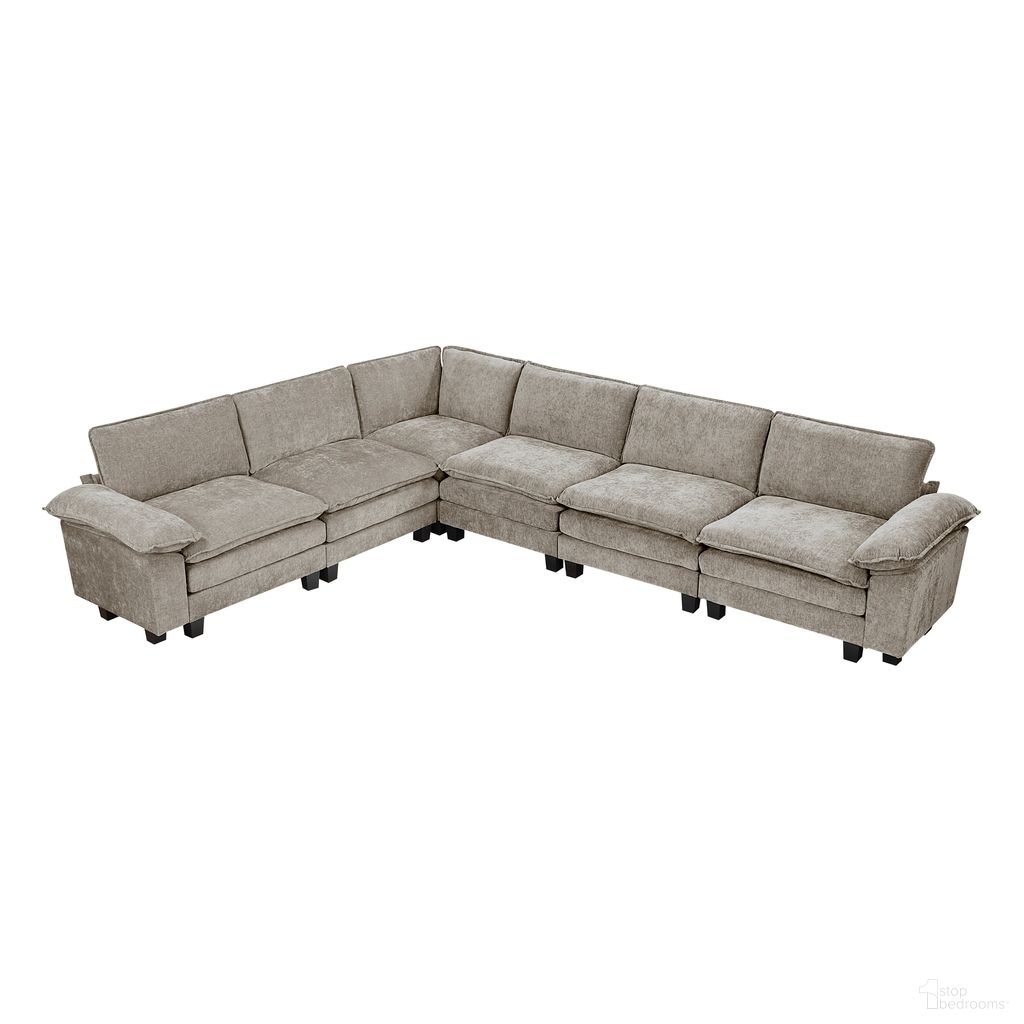 Dublin 6-Piece Modular Sectional In Gray