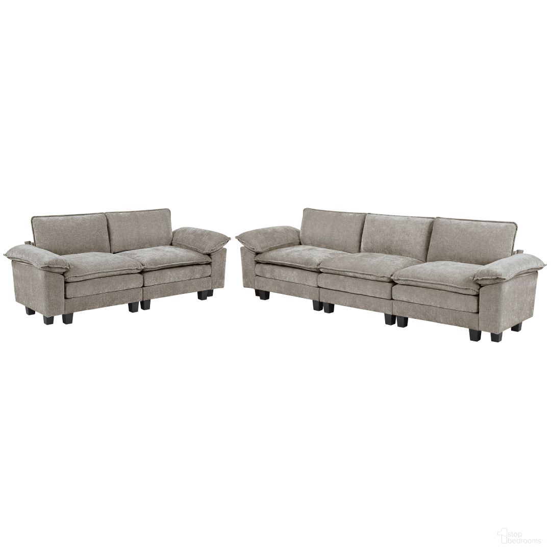Dublin Living Room Set In Gray