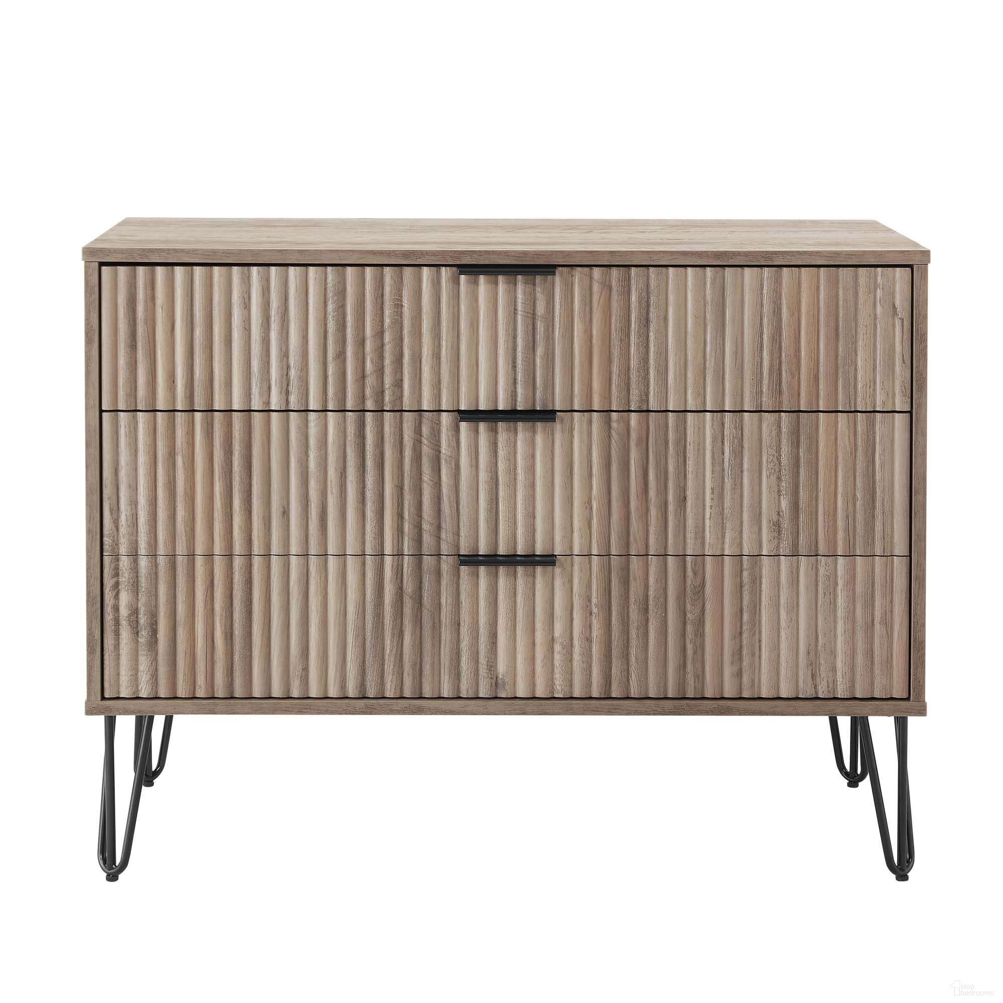 The appearance of Dumbo Dresser In Grey designed by Manhattan Comfort in the modern / contemporary interior design. This grey piece of furniture  was selected by 1StopBedrooms from Dumbo Collection to add a touch of cosiness and style into your home. Sku: DR001-GY. Material: MDF.