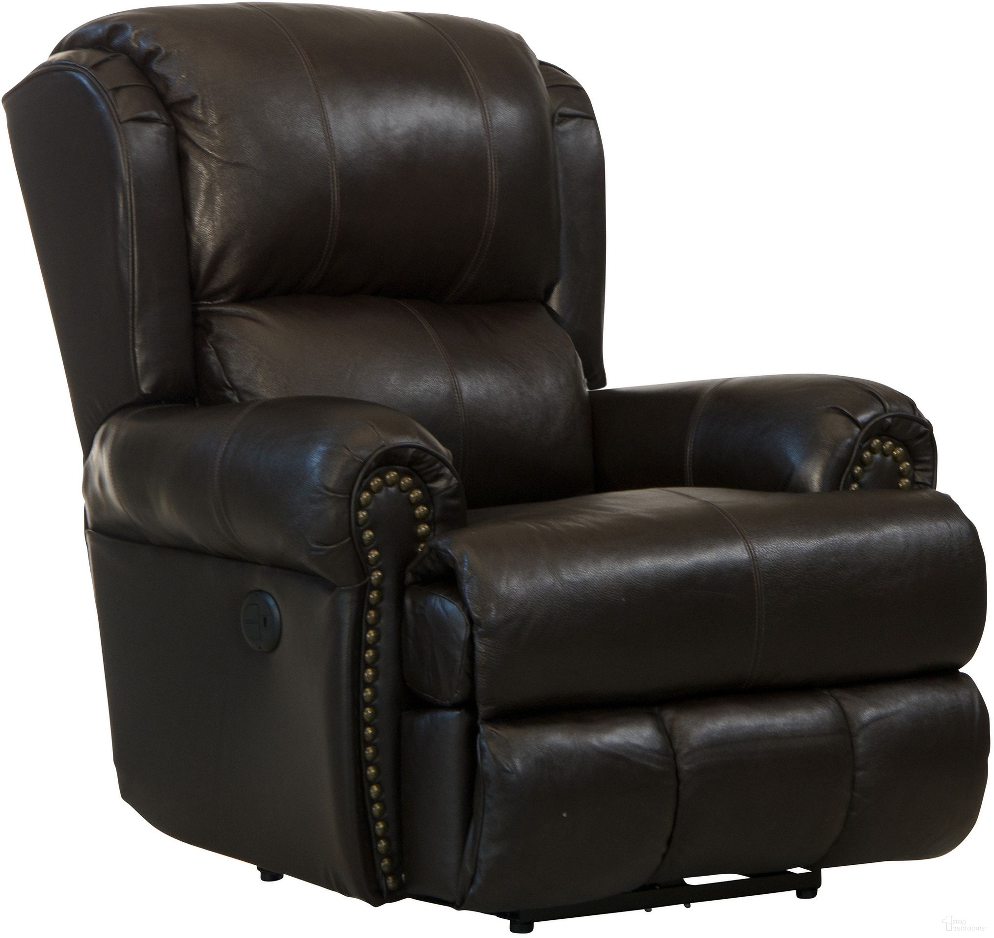 The appearance of Duncan Power Deluxe Lay Flat Recliner In Chocolate designed by Catnapper in the traditional interior design. This chocolate piece of furniture was selected by 1StopBedrooms from Duncan Collection to add a touch of cosiness and style into your home. Sku: 647637128309308309. Material: Leather Match.