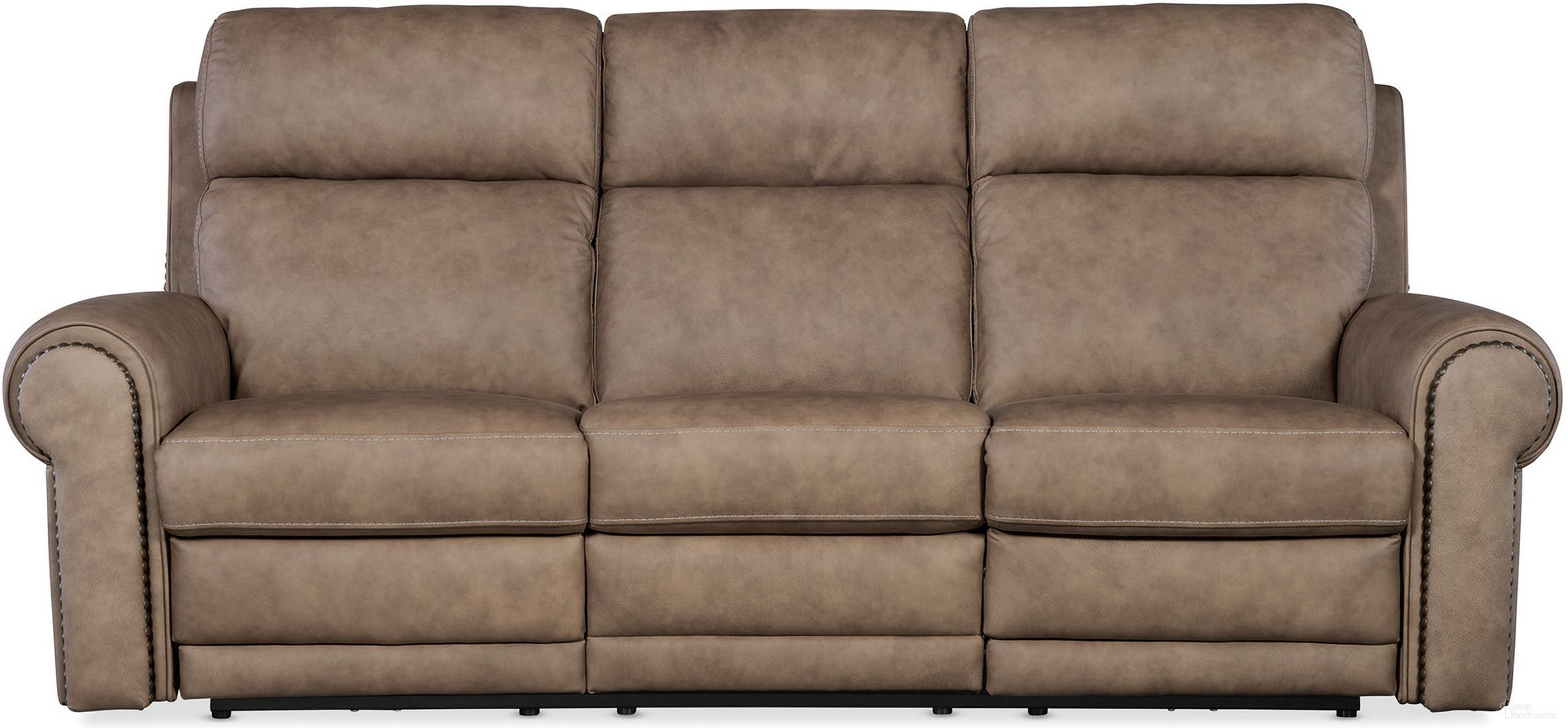 The appearance of Duncan Power Sofa with Power Headrest and Lumbar In Brown designed by Hooker in the traditional interior design. This brown piece of furniture was selected by 1StopBedrooms from SS Collection to add a touch of cosiness and style into your home. Sku: SS635-PHZL3-082. Material: Leather.