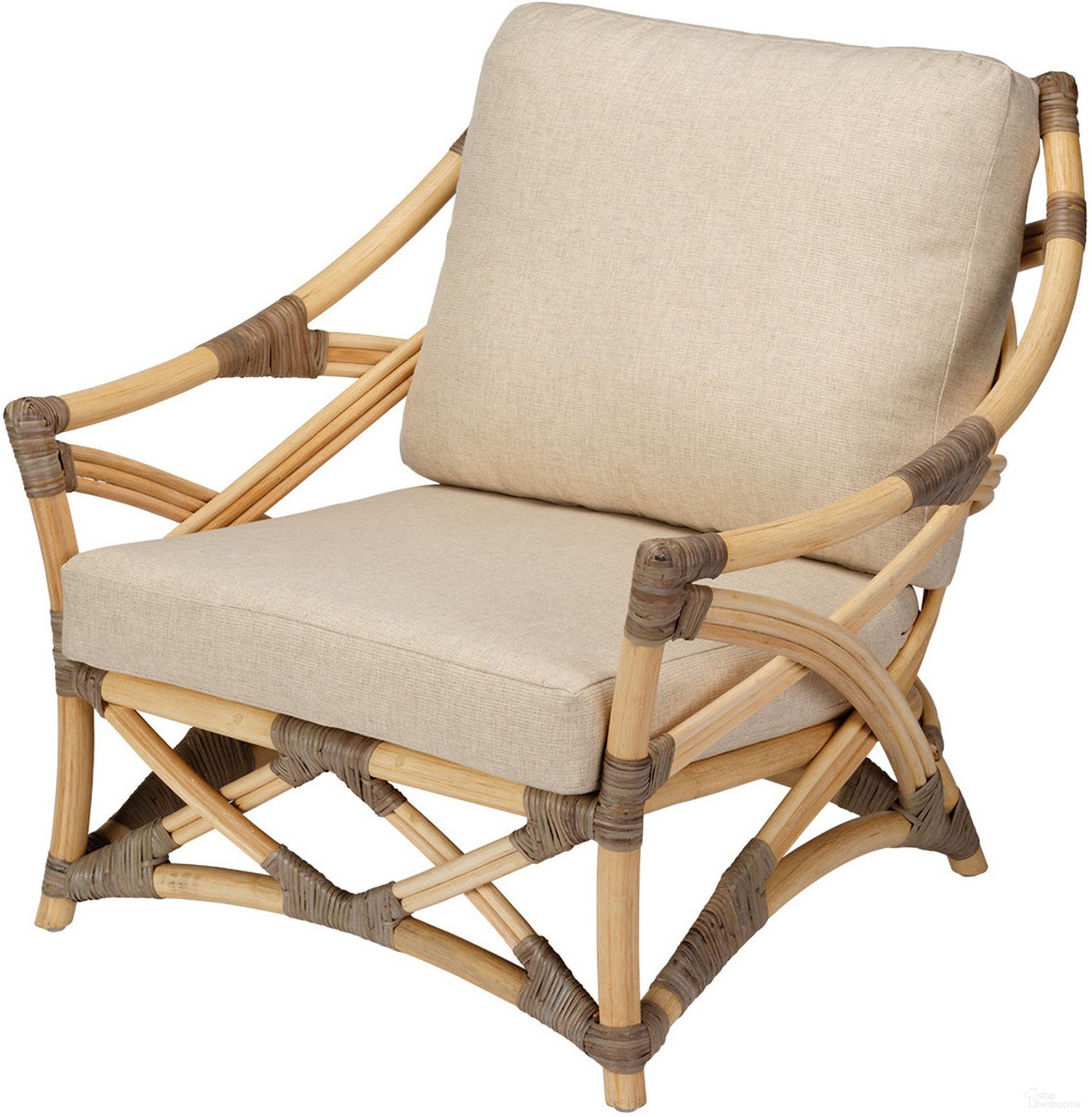 The appearance of Dune Lounge Chair In Grey designed by Jamie Young Company in the transitional interior design. This grey piece of furniture  was selected by 1StopBedrooms from Dune Collection to add a touch of cosiness and style into your home. Sku: 20DUNE-CHGR. Material: Rattan.