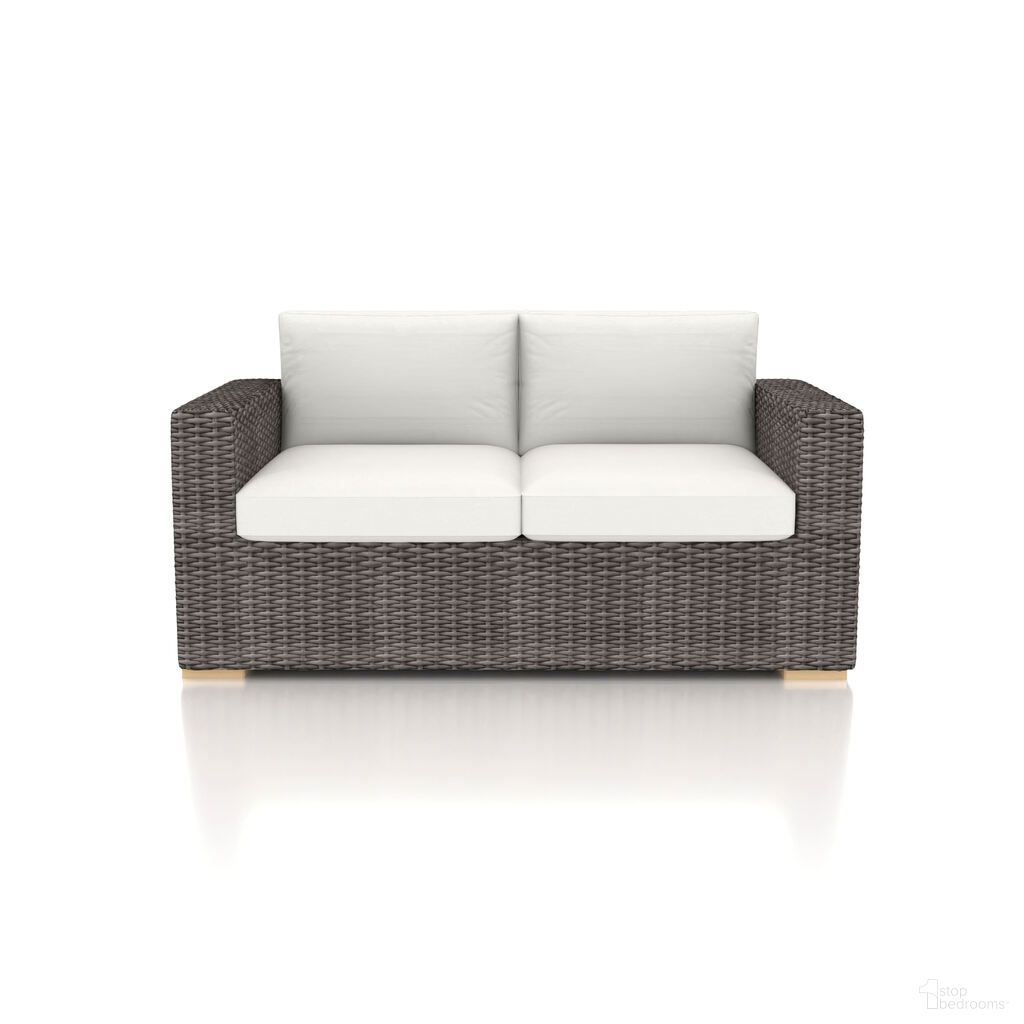 The appearance of Dune Loveseat In Canvas Natural and Driftwood designed by Harmonia Living in the modern / contemporary interior design. This canvas natural/driftwood piece of furniture  was selected by 1StopBedrooms from Dune Collection to add a touch of cosiness and style into your home. Sku: HL-DUNE-DW-LS-CN. Material: Teak.