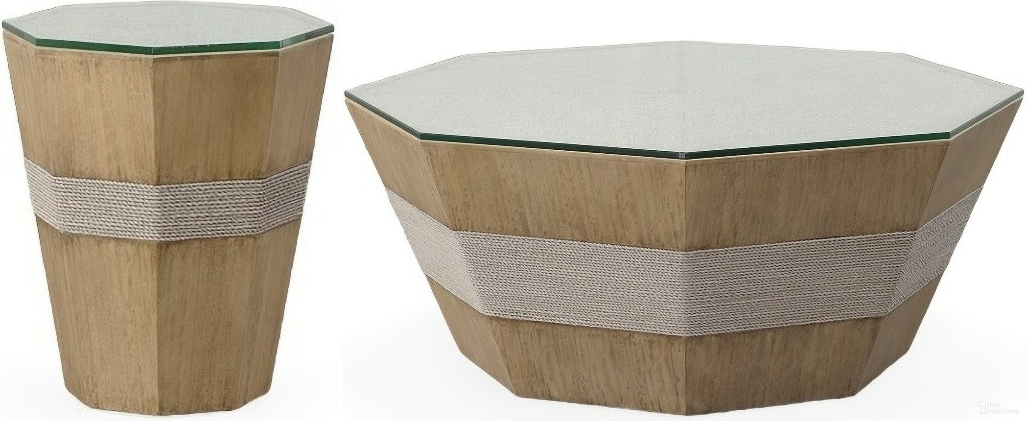 The appearance of Dunes Occasional Table Set In Tan and Grey designed by Century Furniture in the modern / contemporary interior design. This tan and grey piece of furniture  was selected by 1StopBedrooms from Curate Collection to add a touch of cosiness and style into your home. Sku: CT6029-DN;CT6030-DN. Material: Mahogany.
