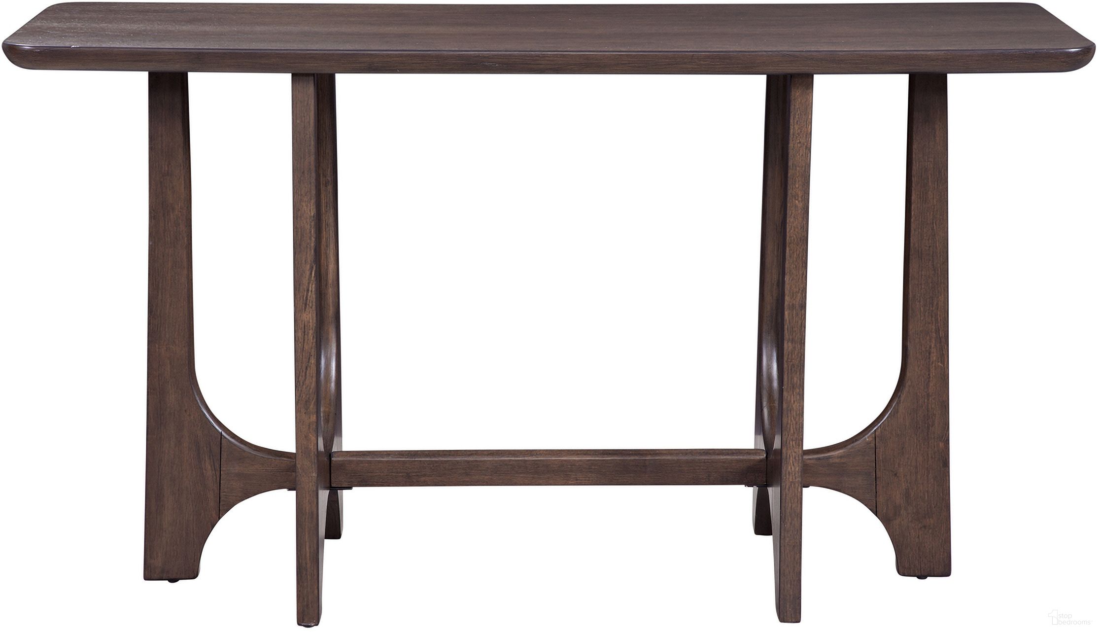 The appearance of Dunnigan Rectangle Console In Antique Brown Oak designed by Bassett Mirror Company in the modern / contemporary interior design. This antique brown piece of furniture  was selected by 1StopBedrooms from Dunnigan Collection to add a touch of cosiness and style into your home. Sku: 7099-LR-401. Material: Wood.