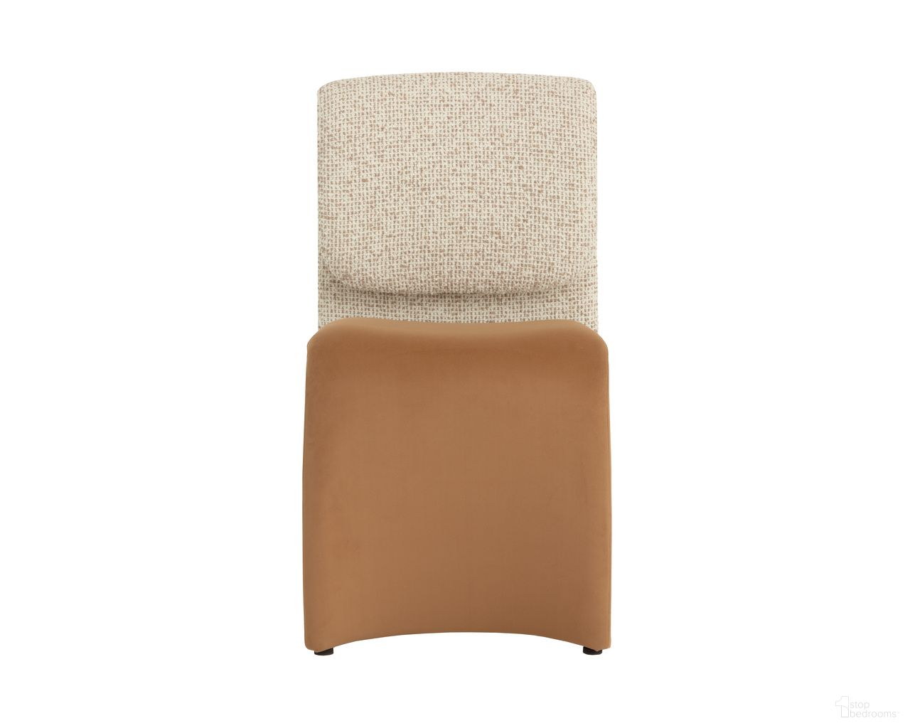 Dunnington Dining Chair In Kona Camel and Noah Ecru