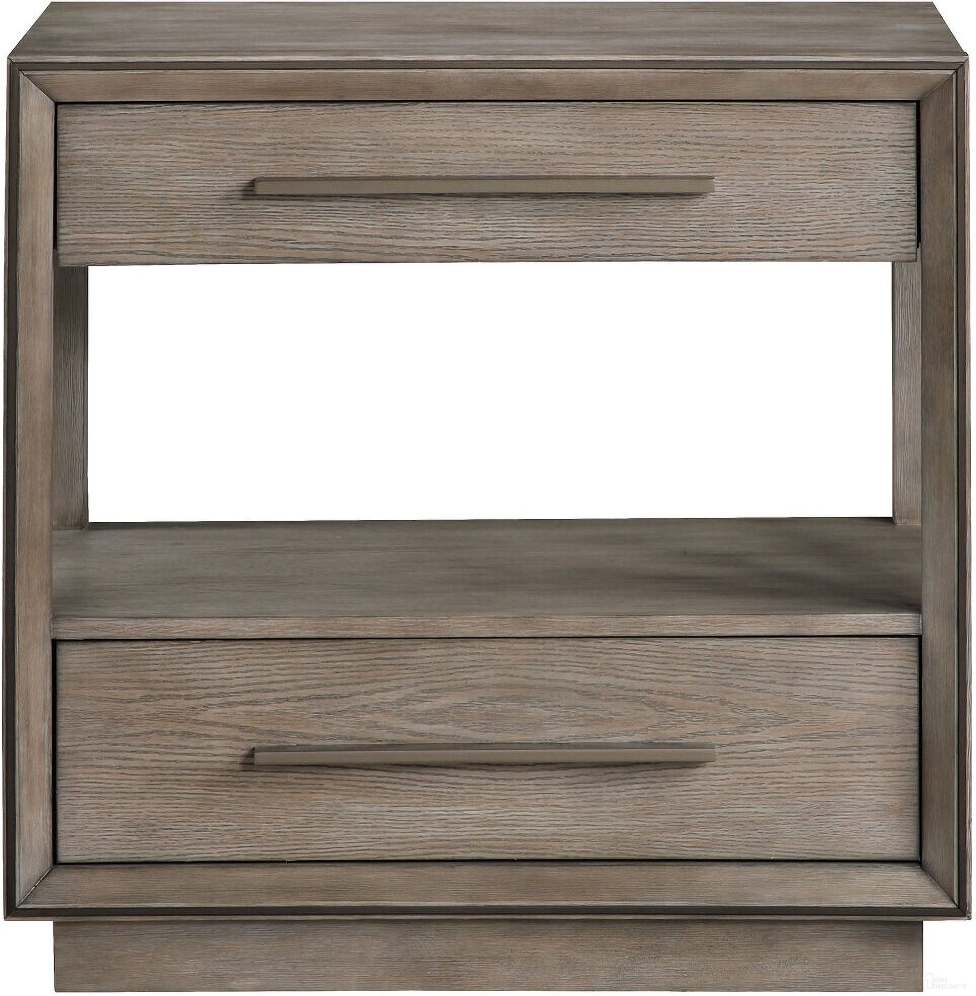 The appearance of Durango 2-Drawer Nightstand Bedside Table In Taupe Oak designed by Coaster in the modern / contemporary interior design. This taupe oak piece of furniture was selected by 1StopBedrooms from Durango Collection to add a touch of cosiness and style into your home. Sku: 223272. Material: MDF.