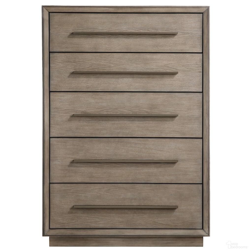 The appearance of Durango 5-Drawer Bedroom Chest In Washed Oak designed by Coaster in the modern / contemporary interior design. This washed oak piece of furniture was selected by 1StopBedrooms from Durango Collection to add a touch of cosiness and style into your home. Sku: 223275. Material: Wood.