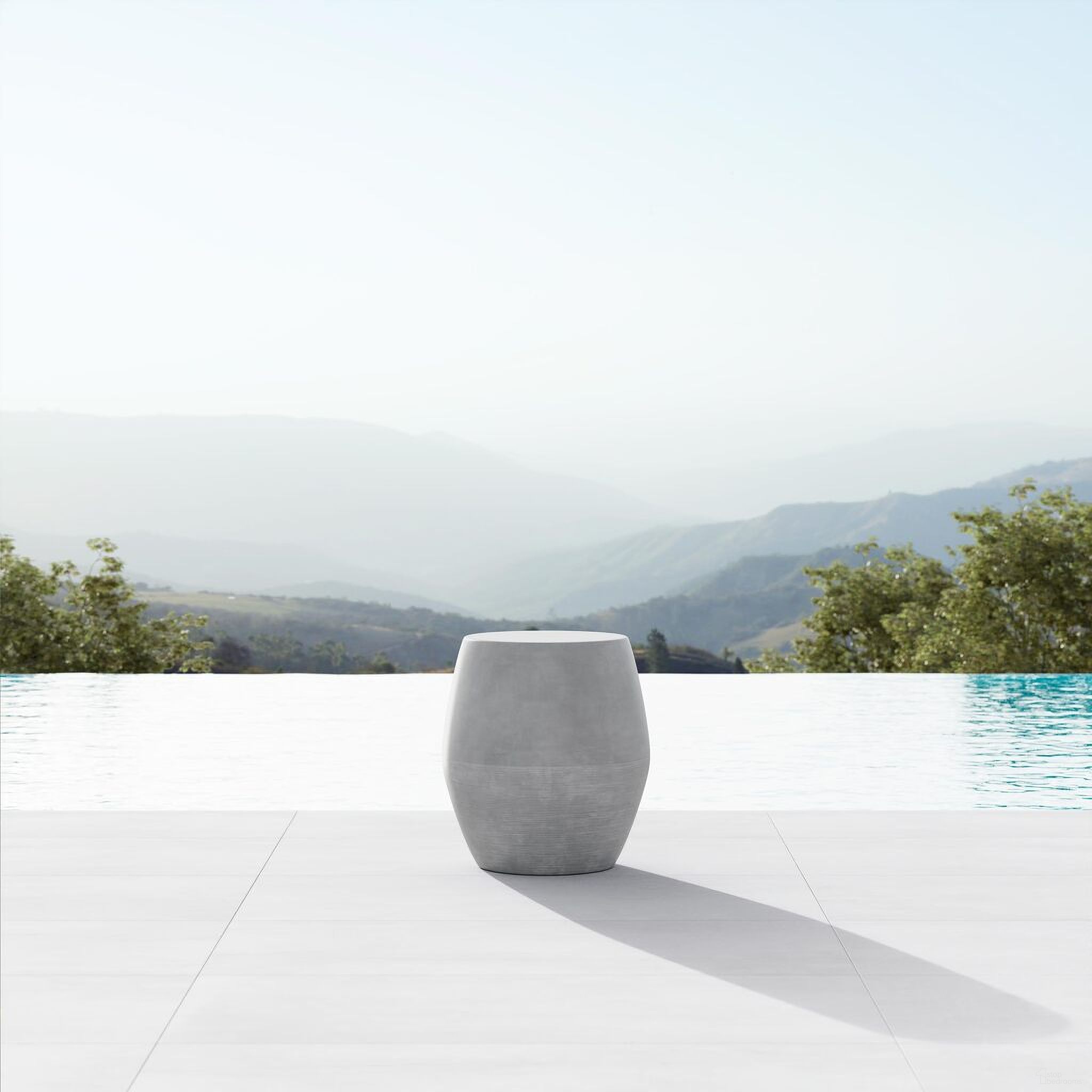 The appearance of Durban Side Table In Asteroid designed by Azzurro Living in the modern / contemporary interior design. This asteroid piece of furniture was selected by 1StopBedrooms from Durban Collection to add a touch of cosiness and style into your home. Sku: DUR-C10ST. Material: Concrete.