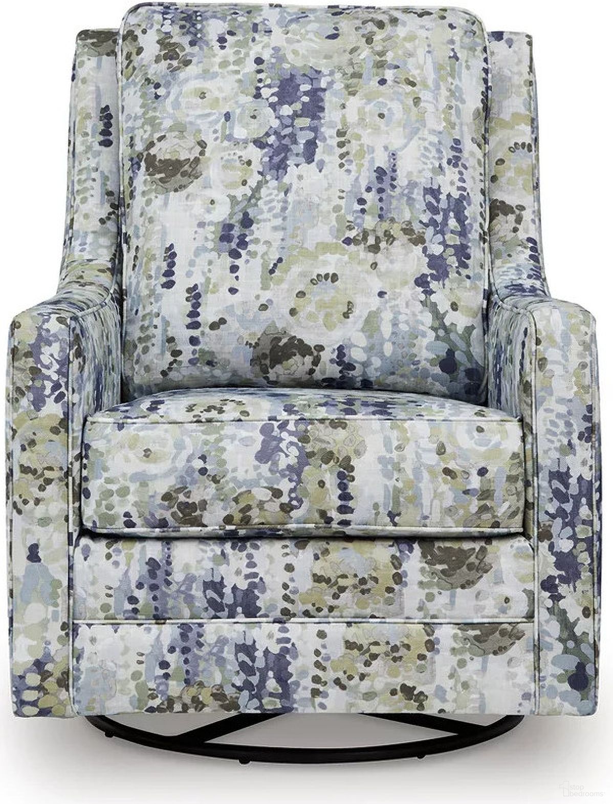 The appearance of Dustinford Swivel Glider Accent Chair In Black and Gray designed by Signature Design by Ashley in the modern / contemporary interior design. This black and gray piece of furniture was selected by 1StopBedrooms from Dustinford Collection to add a touch of cosiness and style into your home. Sku: A3000732. Material: Fabric.