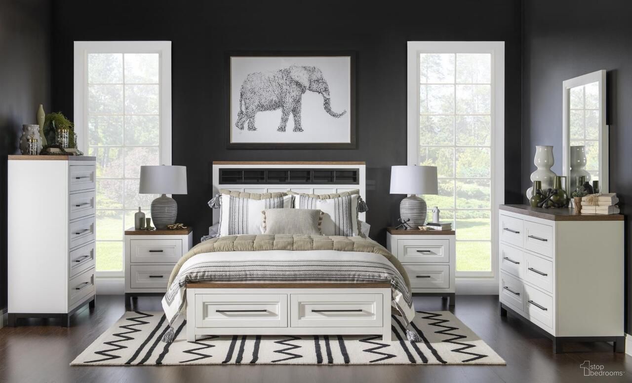 The appearance of Dutton Complete Metalwork Youth Panel Bedroom Set with Storage Footboard In Natural White designed by Legacy Classic in the country / farmhouse interior design. This natural white piece of furniture  was selected by 1StopBedrooms from Dutton Collection to add a touch of cosiness and style into your home. Sku: 1568-4203;1568-4213;1568-4901;1568-3100. Bed Size: Full. Material: Hardwood.