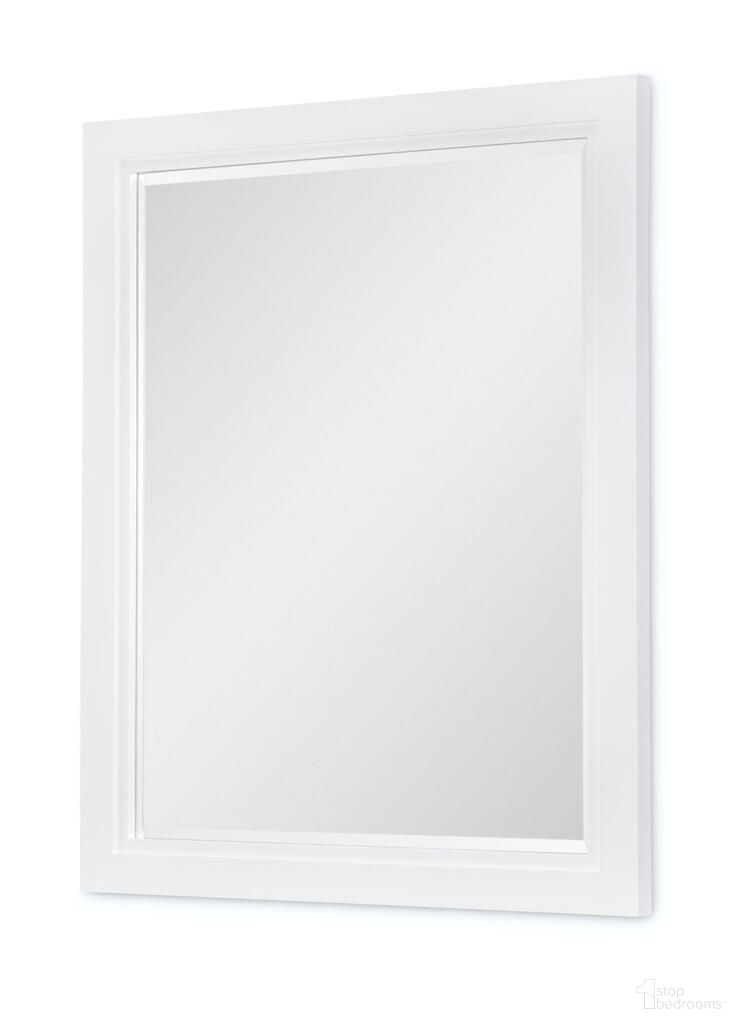 The appearance of Dutton Mirror In Natural White designed by Legacy Classic in the country / farmhouse interior design. This natural white piece of furniture was selected by 1StopBedrooms from Dutton Collection to add a touch of cosiness and style into your home. Sku: 1568-0100. Material: Hardwood.