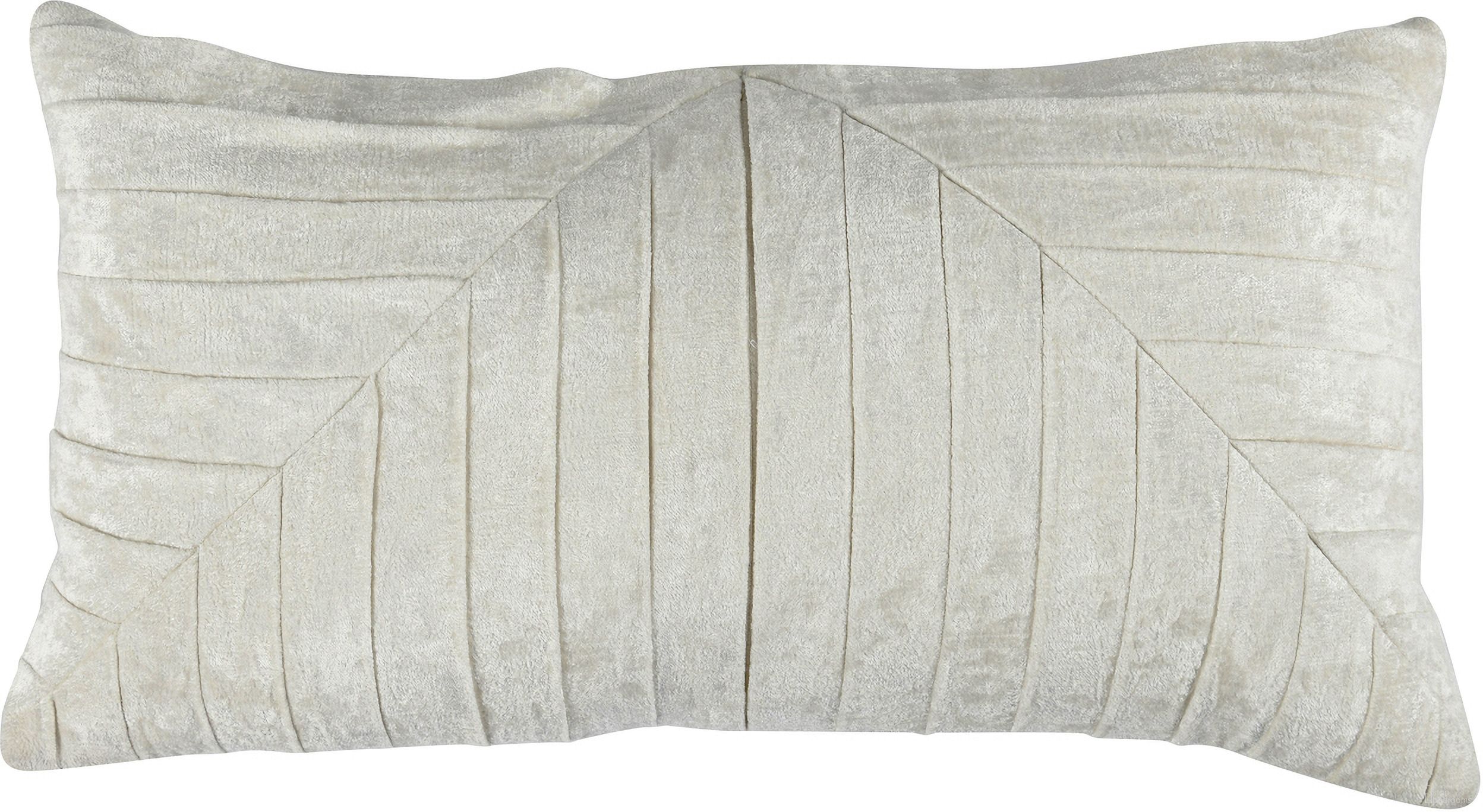 The appearance of DV Aubry 14x26 Pillow In Ivory designed by Classic Home in the transitional interior design. This ivory piece of furniture was selected by 1StopBedrooms from La Dolce Vita Collection to add a touch of cosiness and style into your home. Sku: V240121. Material: Rayon Velvet.