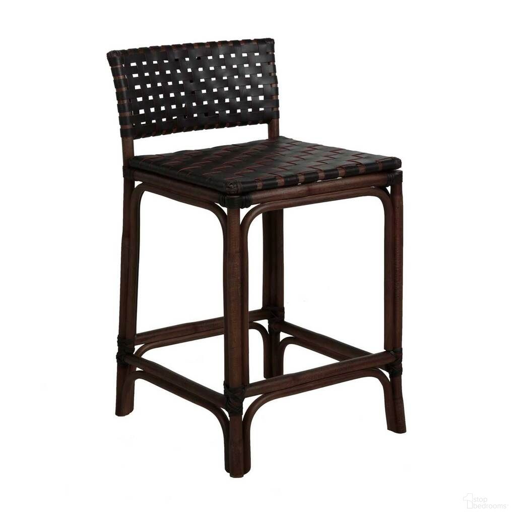 The appearance of Dylan 24.25 Inch Counter Height Stool In Dark Brown designed by Gabby in the transitional interior design. This dark brown piece of furniture  was selected by 1StopBedrooms from Dylan Collection to add a touch of cosiness and style into your home. Sku: SCH-160140. Material: Natural Rattan.