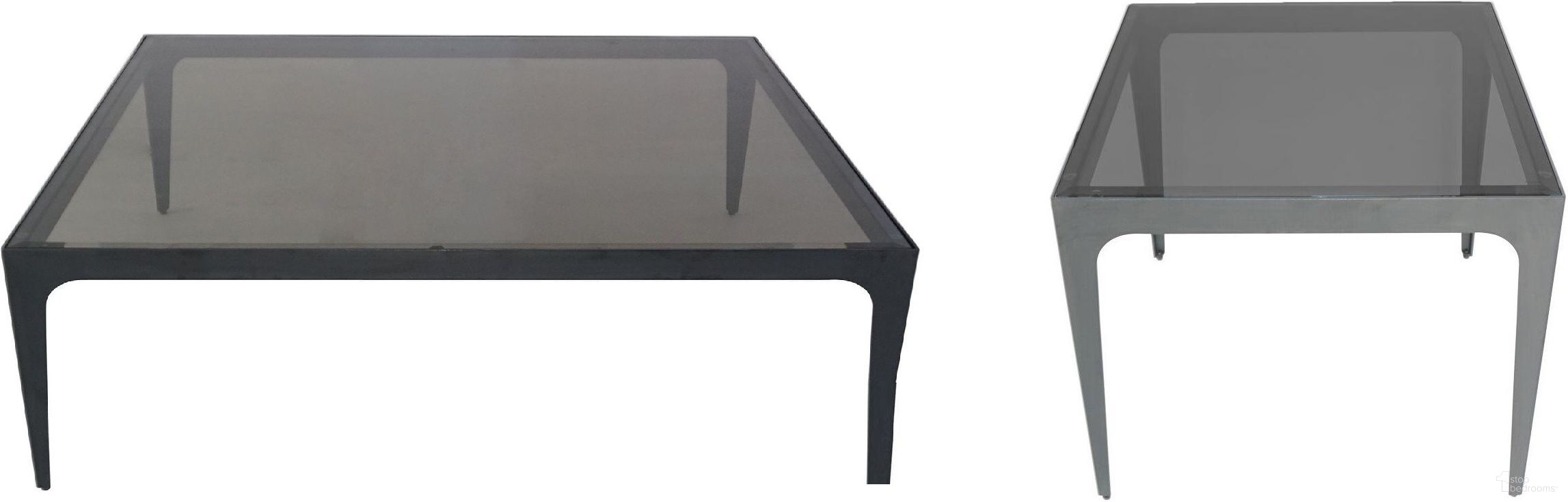 The appearance of Dynasty Occasional Table Set In Black and Gray designed by Bellini Modern Living in the transitional interior design. This black and gray piece of furniture  was selected by 1StopBedrooms from Dynasty Collection to add a touch of cosiness and style into your home. Sku: Dynasty CT SQ SMK;Dynasty ET SMK. Material: Glass.