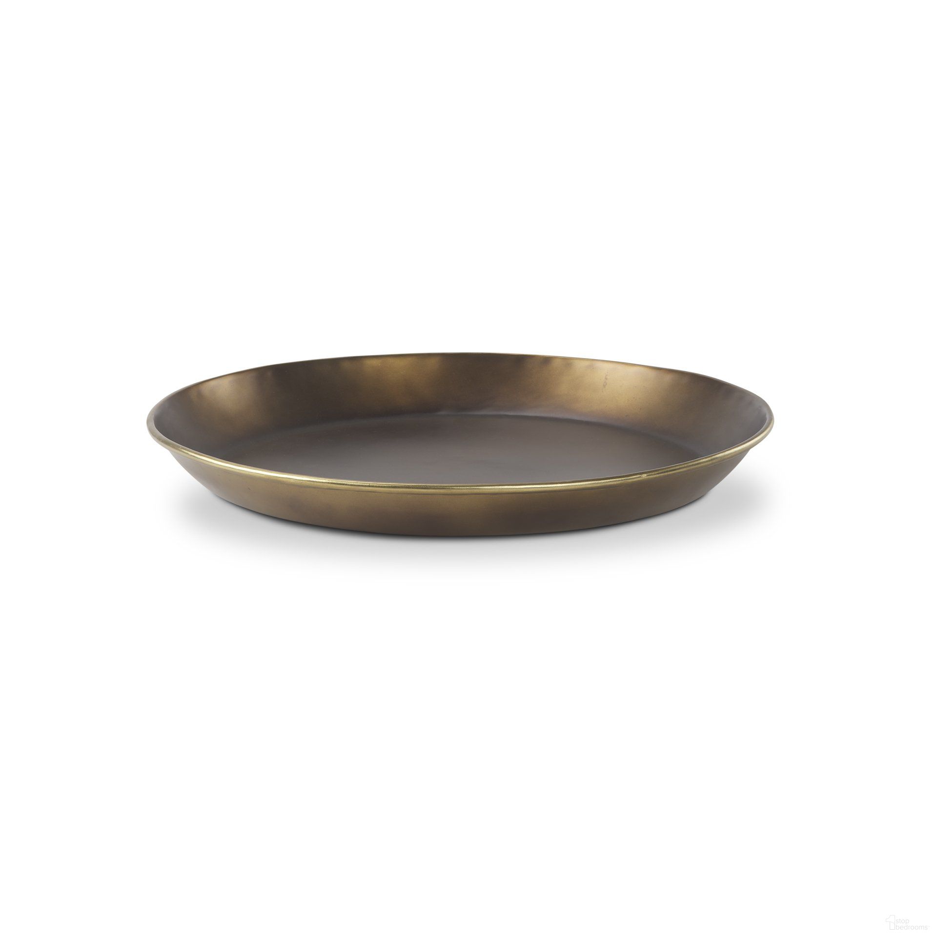 Eagan Aluminium Medium Tray In Brass