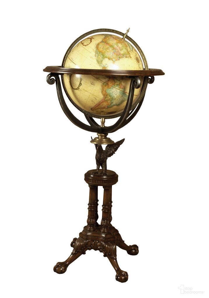 The appearance of Eagle World Globe In Pewter and Brass designed by Maitland-Smith in the modern / contemporary interior design. This pewter/brass piece of furniture was selected by 1StopBedrooms from Maitland Smith Collection to add a touch of cosiness and style into your home. Sku: 8105-13-1;8105-13-2. Material: Mahogany.