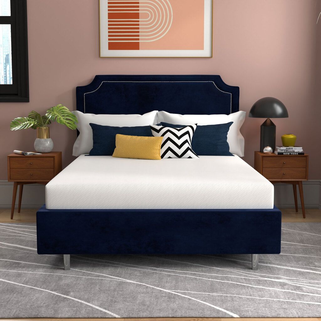 Early Bird Dual Cool 8 Inch Twin XL Medium Memory Foam Mattress In White