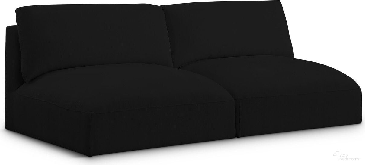 The appearance of Ease Polyester Fabric 2 Seater Modular Sofa with Arm Support In Black designed by Meridian in the modern / contemporary interior design. This black piece of furniture was selected by 1StopBedrooms from Ease Collection to add a touch of cosiness and style into your home. Sku: 696Black-Armless;696Black-Armless. Material: Wood.