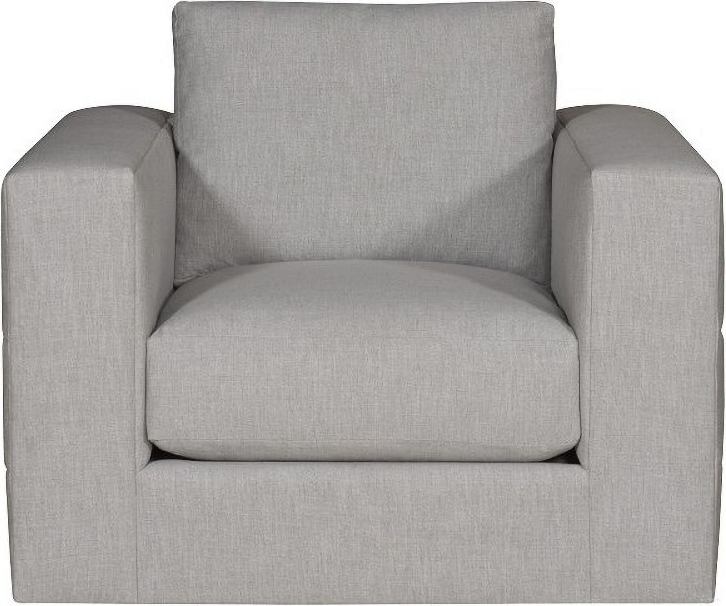 The appearance of Ease Swivel Chair In Gray designed by Vanguard Furniture in the modern / contemporary interior design. This gray piece of furniture was selected by 1StopBedrooms from Ease Collection to add a touch of cosiness and style into your home. Sku: T2V158-SW. Material: Upholstery.