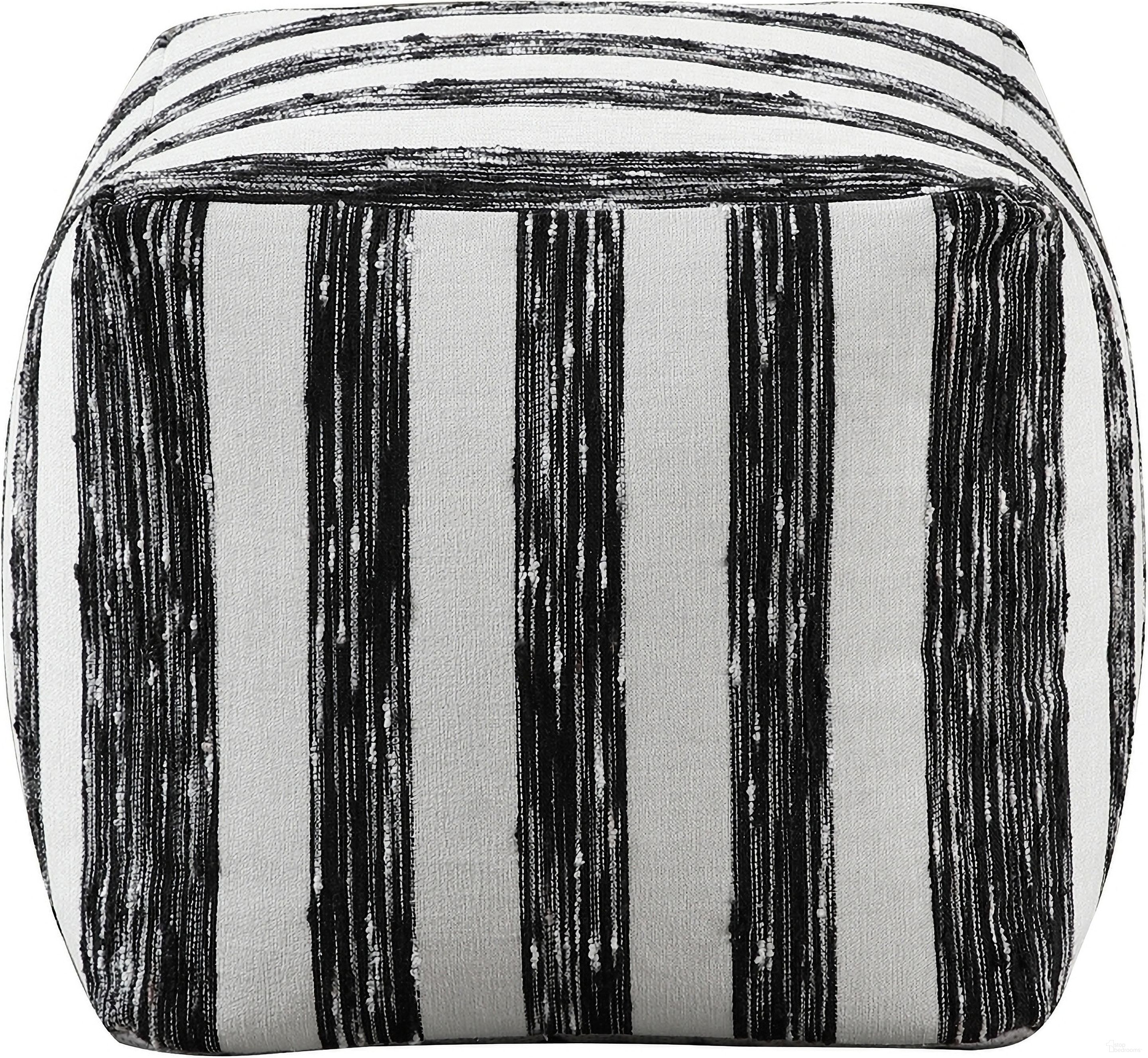 The appearance of Easley Pouf In Black and White designed by Homelegance in the modern / contemporary interior design. This black/white piece of furniture was selected by 1StopBedrooms from Easley Collection to add a touch of cosiness and style into your home. Sku: P31015. Material: Performance Fabric.