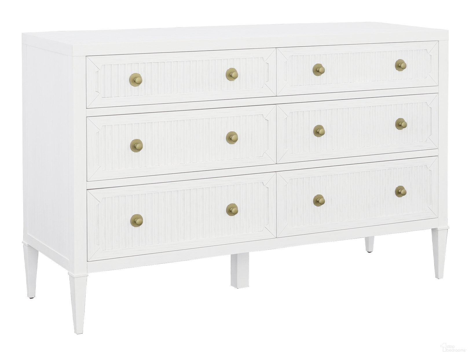 The appearance of East Camden Dresser In Pearl designed by Fairfield Chair in the modern / contemporary interior design. This pearl piece of furniture was selected by 1StopBedrooms from East Camden Collection to add a touch of cosiness and style into your home. Sku: 8098-DC. Material: Poplar Solid.