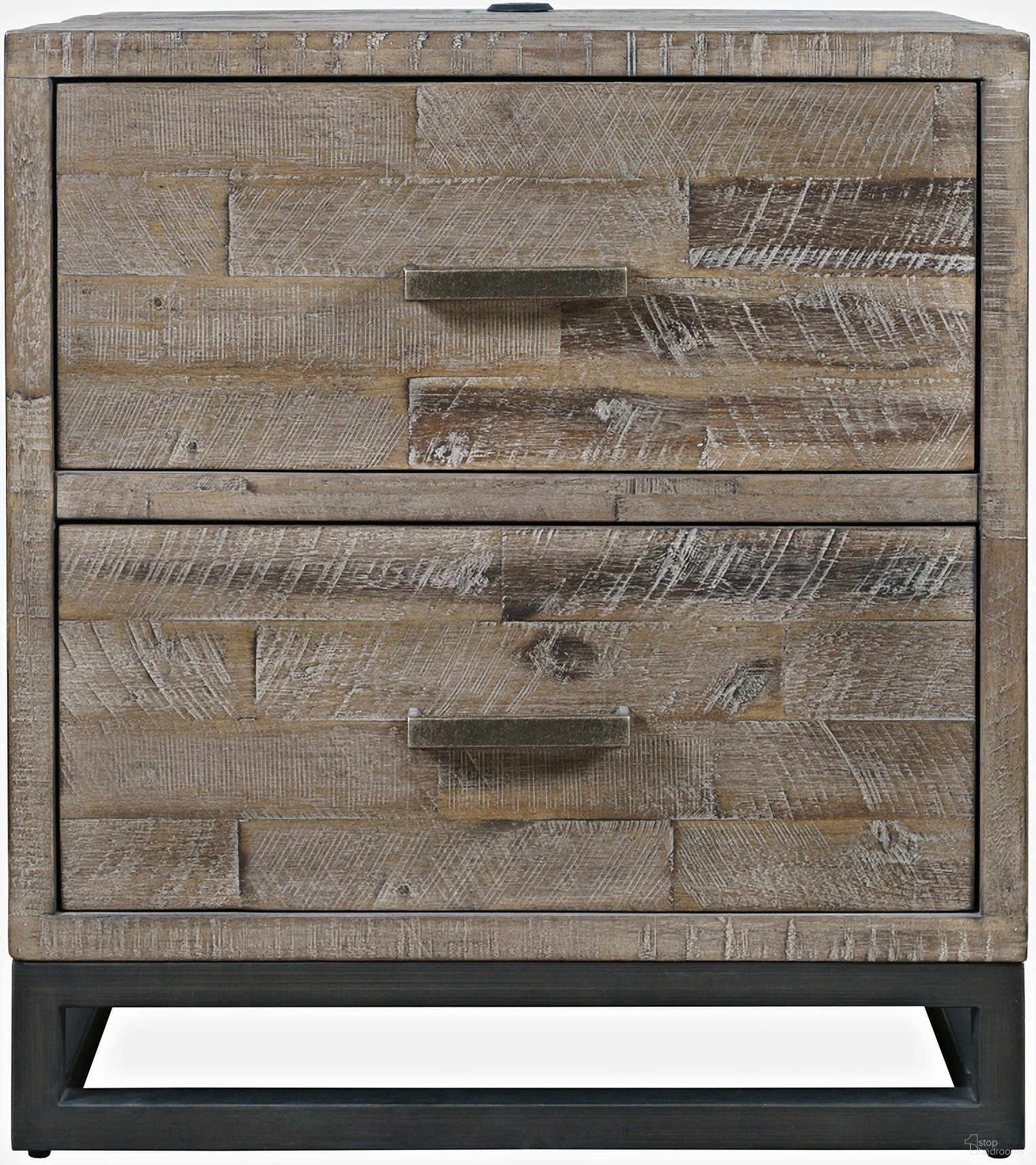 The appearance of East Hampton 25 Inch Nightstand with USB Charging In Grey Wash designed by Jofran in the modern / contemporary interior design. This grey wash piece of furniture  was selected by 1StopBedrooms from East Hampton Collection to add a touch of cosiness and style into your home. Sku: 2260-90. Material: Acacia.