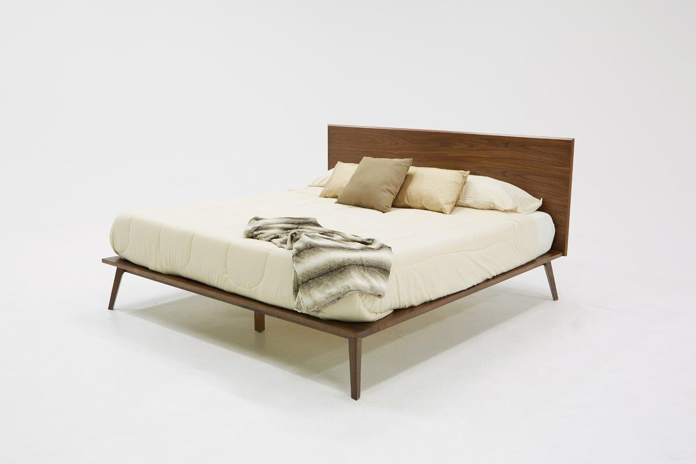 The appearance of Eastern King Modrest Carmen Mid-Century Modern Walnut Bed designed by VIG Furniture in the modern / contemporary interior design. This walnut piece of furniture was selected by 1StopBedrooms from Modrest Carmen Collection to add a touch of cosiness and style into your home. Sku: VGMABR-79-BED-EK. Bed Type: Platform Bed. Material: Wood. Bed Size: King.