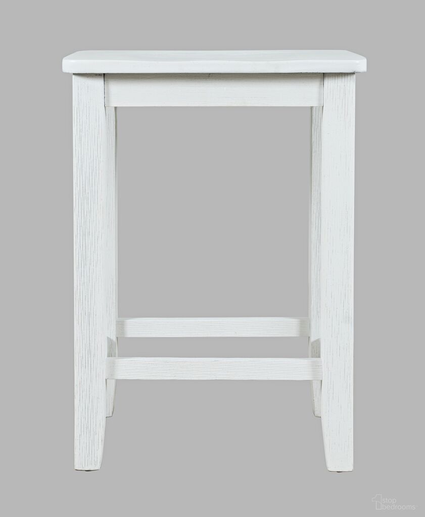 The appearance of Eastern Tides Backless Counter Barstool Set of 2 In Brushed White designed by Jofran in the traditional interior design. This brushed white piece of furniture was selected by 1StopBedrooms from Eastern Tides Collection to add a touch of cosiness and style into your home. Sku: 2146-BS175KD. Material: Acacia.