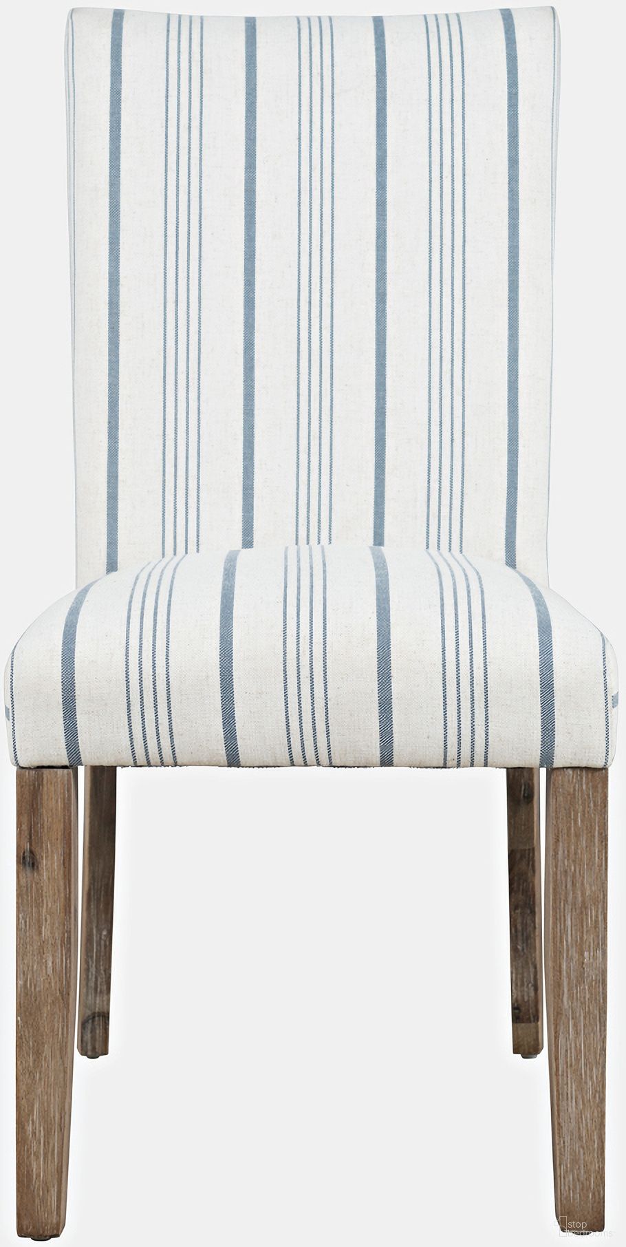 The appearance of Eastern Tides Upholstered Parsons Dining Chair Set of 2 In Blue Stripe designed by Jofran in the traditional interior design. This blue stripe piece of furniture was selected by 1StopBedrooms from Eastern Tides Collection to add a touch of cosiness and style into your home. Sku: 2148-392KD. Material: Acacia. Chair Type: Side Chair.