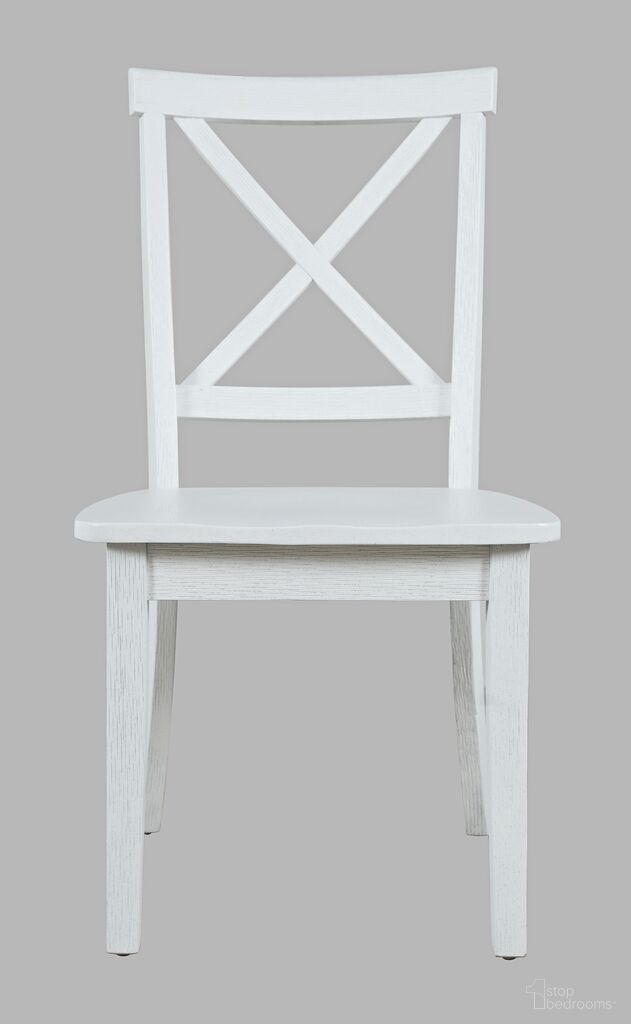 The appearance of Eastern Tides X-Back Acacia Dining Chair Set of 2 In Brushed White designed by Jofran in the traditional interior design. This brushed white piece of furniture was selected by 1StopBedrooms from Eastern Tides Collection to add a touch of cosiness and style into your home. Sku: 2146-370KD. Material: Acacia. Chair Type: Side Chair.