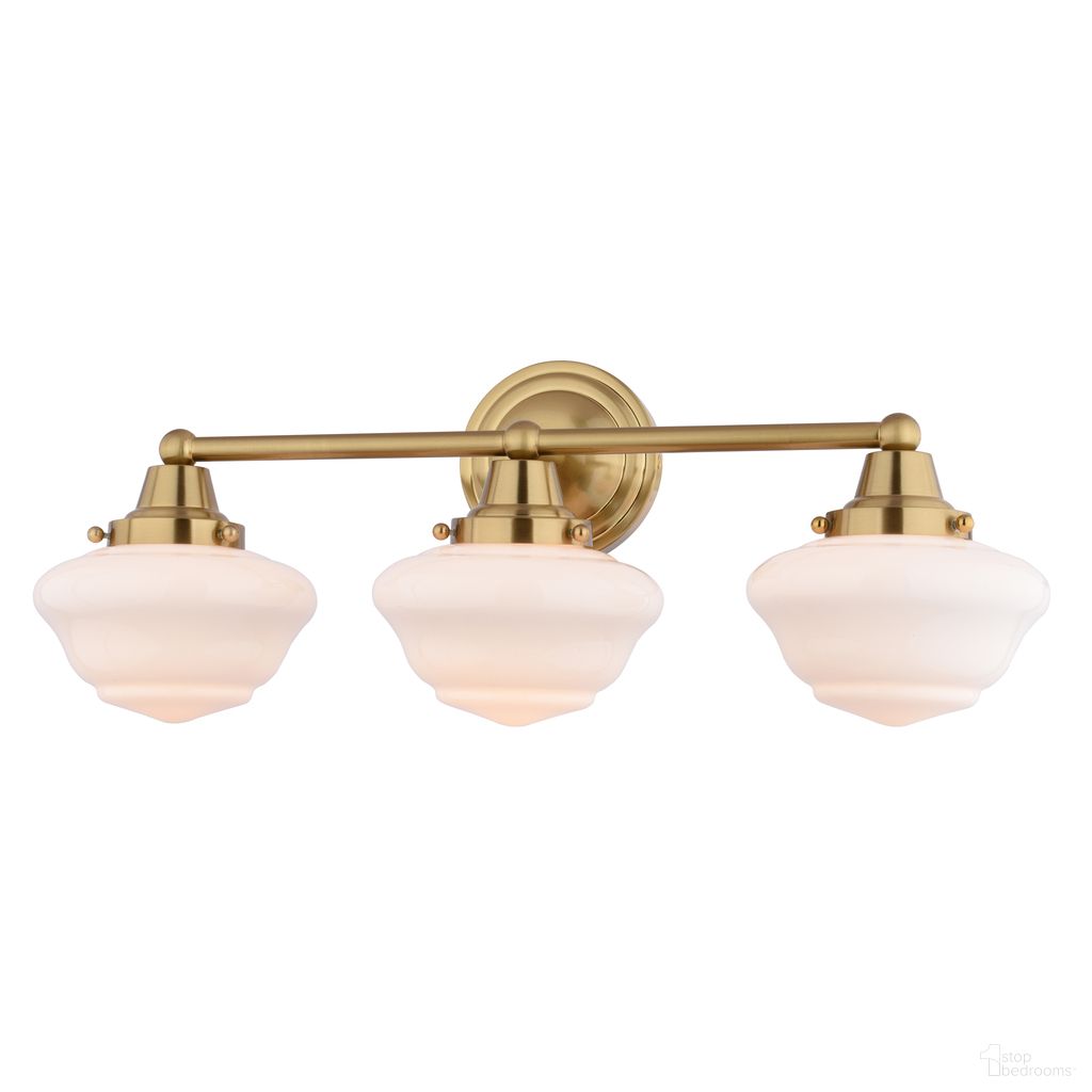 The appearance of Eastgate 23 Inch 3 Light Vanity In Antique Gold designed by Vaxcel in the traditional interior design. This antique gold piece of furniture  was selected by 1StopBedrooms from Eastgate Collection to add a touch of cosiness and style into your home. Sku: W0560. Material: Steel.