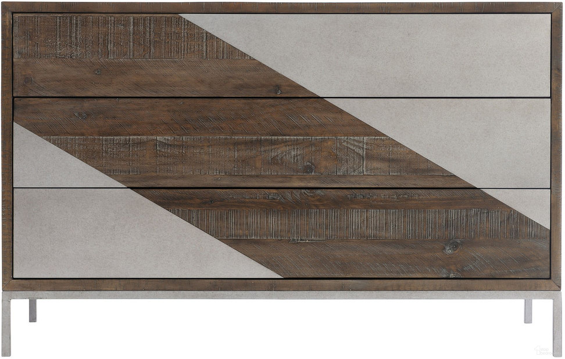 The appearance of Eastman Drawer Chest designed by Bernhardt in the modern / contemporary interior design. This sable brown/gray mist piece of furniture was selected by 1StopBedrooms from Logan Square Collection to add a touch of cosiness and style into your home. Sku: 303115B. Material: Steel.