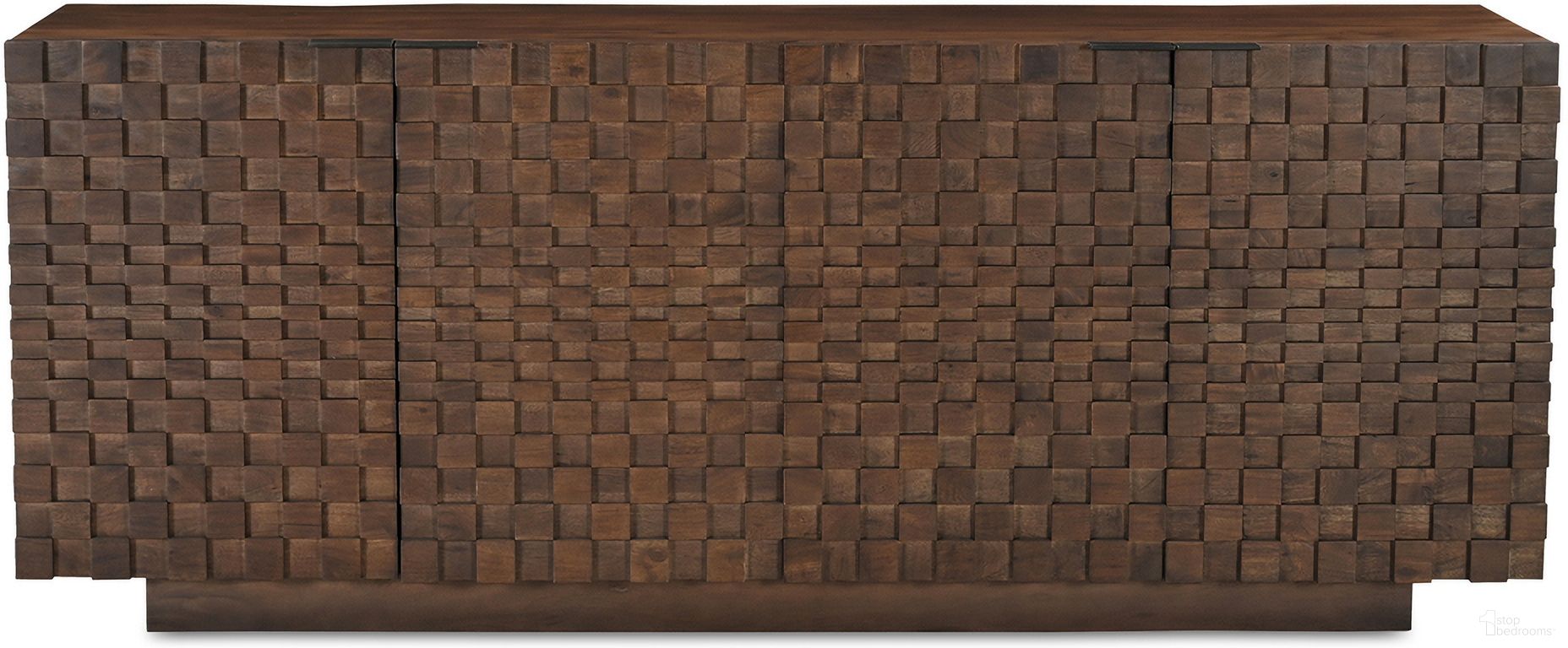 The appearance of Easton Sideboard In Brown designed by Moes Home in the transitional interior design. This brown piece of furniture  was selected by 1StopBedrooms from Easton Collection to add a touch of cosiness and style into your home. Sku: BB-1019-03. Material: Acacia Wood.