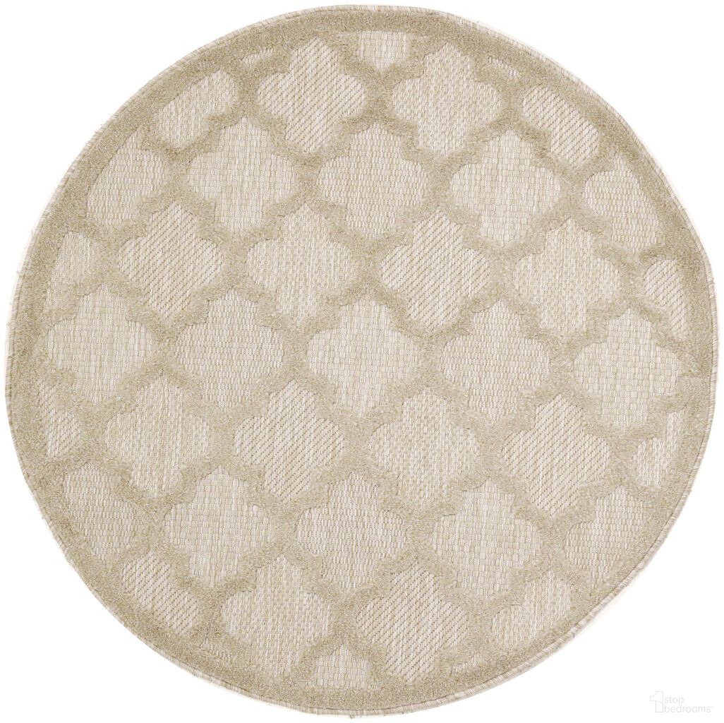 Easy Care 4' x 4' Round Rug In Cream