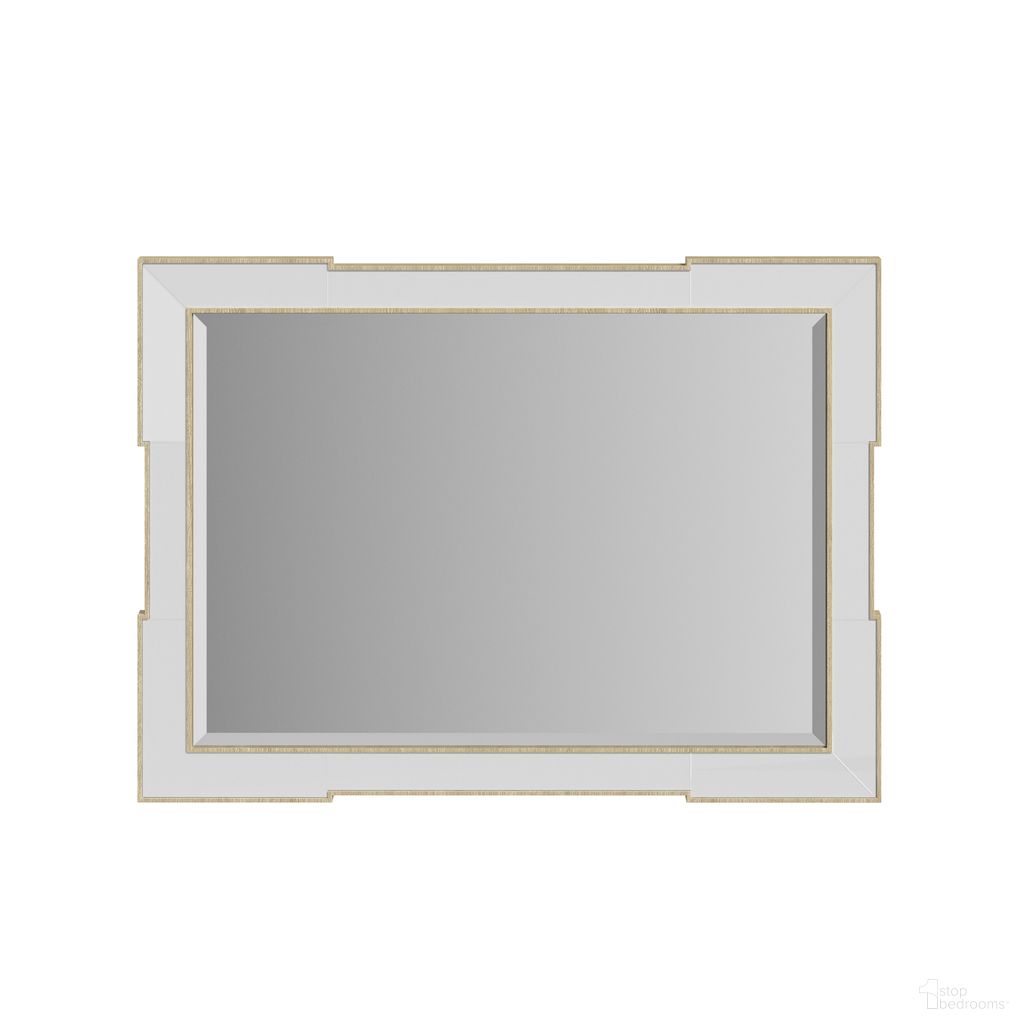 The appearance of Eave Accent Mirror In Sundrenched Oak and White designed by A.R.T. in the traditional interior design. This sundrenched oak/white piece of furniture was selected by 1StopBedrooms from Eave Collection to add a touch of cosiness and style into your home. Sku: 436121-1825. Material: Poplar Solid.