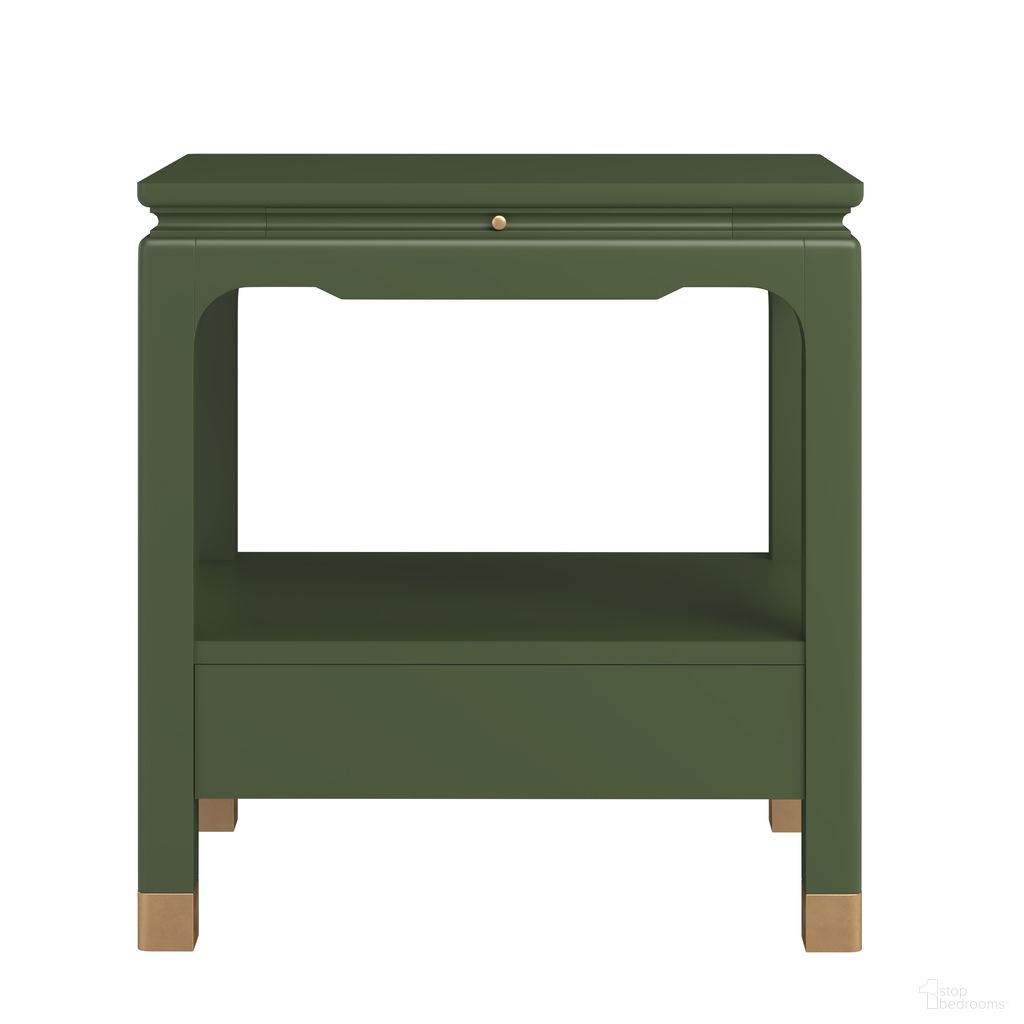 Eave Bedside Table In Sage Green
