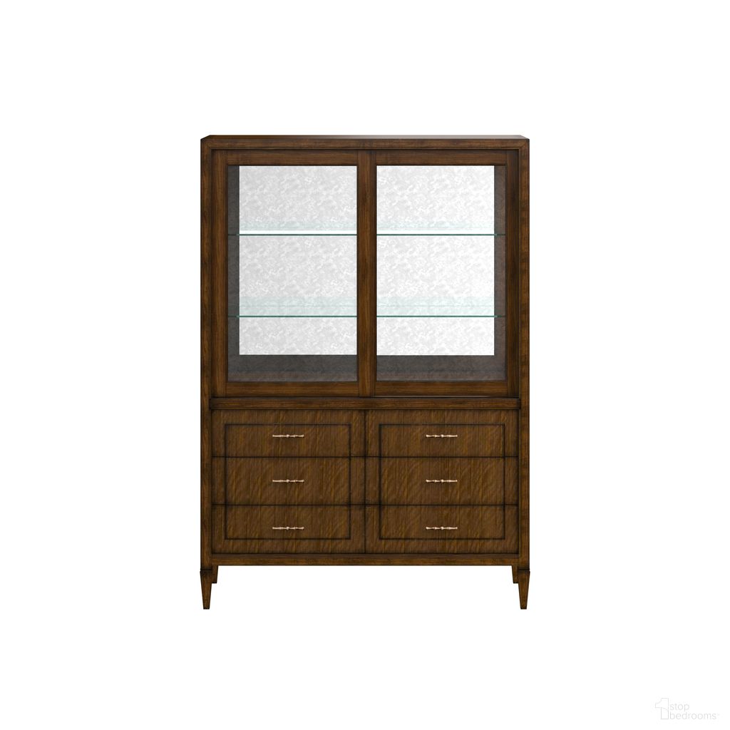 The appearance of Eave China Cabinet In Hazelnut designed by A.R.T. in the traditional interior design. This hazelnut piece of furniture was selected by 1StopBedrooms from Eave Collection to add a touch of cosiness and style into your home. Sku: 336240-1860. Material: Wood.