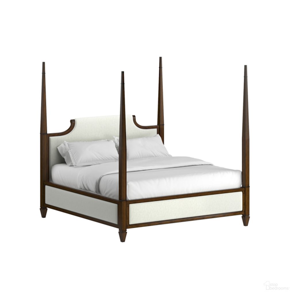 The appearance of Eave Queen Upholstered Bed In Hazelnut designed by A.R.T. in the traditional interior design. This hazelnut piece of furniture  was selected by 1StopBedrooms from Eave Collection to add a touch of cosiness and style into your home. Sku: 336125-1860HB;336125-1860FB;336125-1860RS. Material: Wood. Bed Size: Queen. Bed Type: Upholstered Bed.