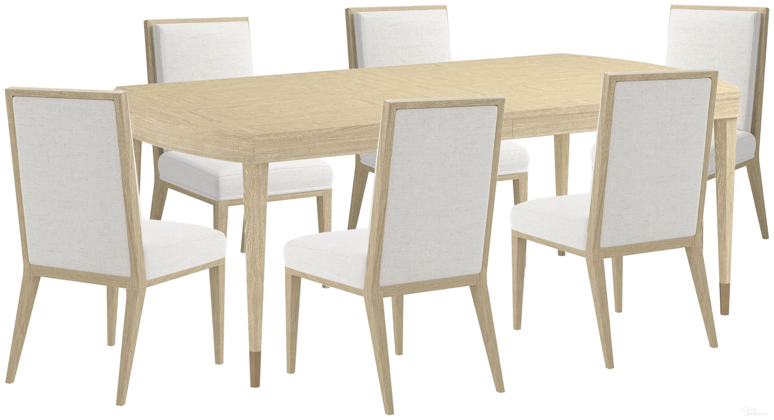 The appearance of Eave Rectangular Dining Room Set In Sundrenched Oak and Natural Oak designed by A.R.T. in the traditional interior design. This sundrenched oak/natural oak piece of furniture was selected by 1StopBedrooms from Eave Collection to add a touch of cosiness and style into your home. Sku: 436222-1825;436206-1825. Table Top Shape: Rectangular. Size: 44" x 82". Material: Oak Veneer.