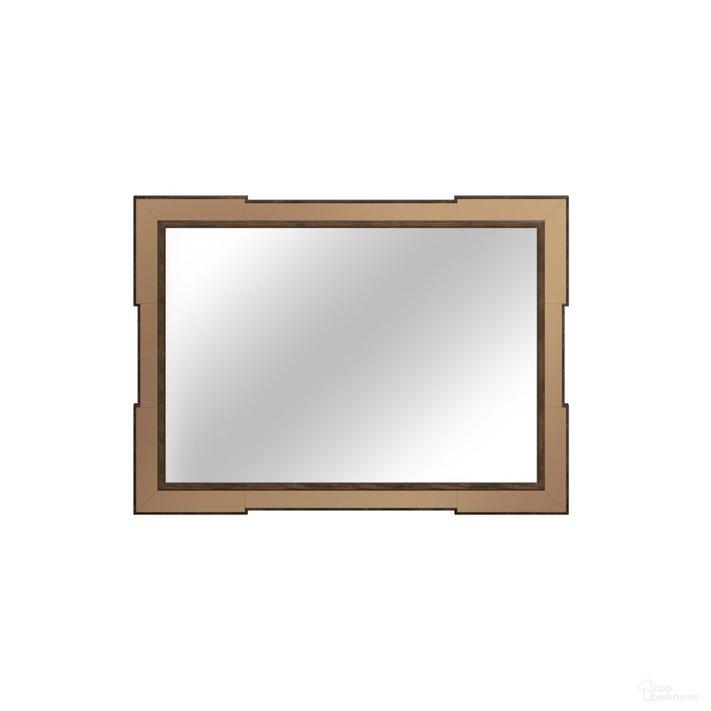 The appearance of Eave Rectangular Mirror In Hazelnut designed by A.R.T. in the traditional interior design. This hazelnut piece of furniture  was selected by 1StopBedrooms from Eave Collection to add a touch of cosiness and style into your home. Sku: 336121-1860. Material: Wood.
