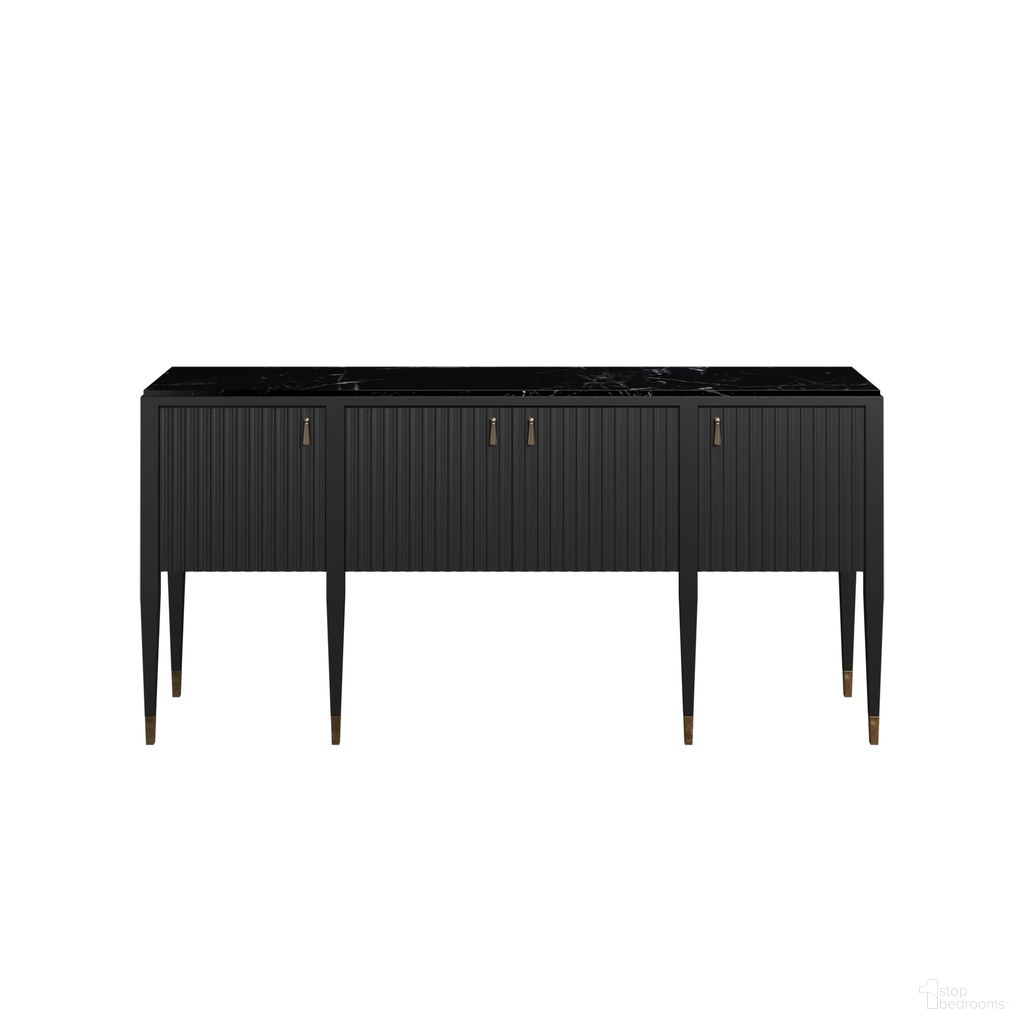 The appearance of Eave Sideboard In Ebony Black designed by A.R.T. in the traditional interior design. This ebony black piece of furniture was selected by 1StopBedrooms from Eave Collection to add a touch of cosiness and style into your home. Sku: 336251-1818. Material: Wood.