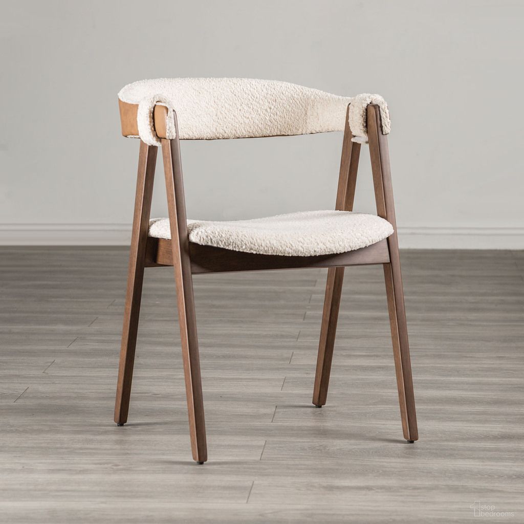 The appearance of Ebikon Side Chair Set of 2 In Walnut and Beige designed by Furniture of America in the modern / contemporary interior design. This walnut and beige piece of furniture was selected by 1StopBedrooms from Ebikon Collection to add a touch of cosiness and style into your home. Sku: FM3211WN-SC-2PK. Chair Type: Arm Chair. Material: Solid Wood.