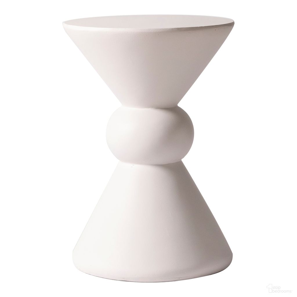 The appearance of Echo Fiberglass Outdoor Side Table In Cream designed by LeisureMod in the modern / contemporary interior design. This cream piece of furniture  was selected by 1StopBedrooms from Echo Collection to add a touch of cosiness and style into your home. Sku: EST13CR. Table Top Shape: Round. Material: Stone.