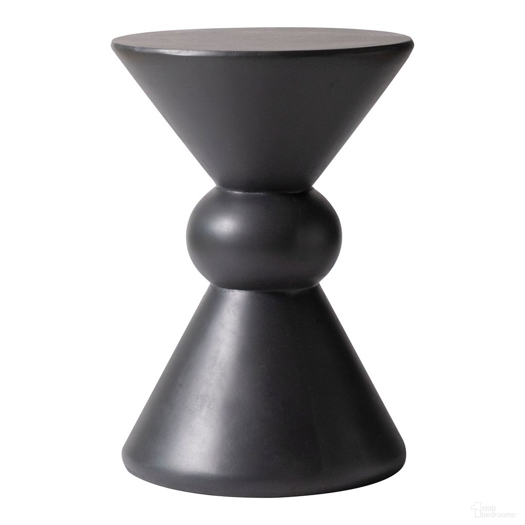 The appearance of Echo Fiberglass Outdoor Side Table In Dark Grey designed by LeisureMod in the modern / contemporary interior design. This dark grey piece of furniture  was selected by 1StopBedrooms from Echo Collection to add a touch of cosiness and style into your home. Sku: EST13DGR. Table Top Shape: Round. Material: Stone.