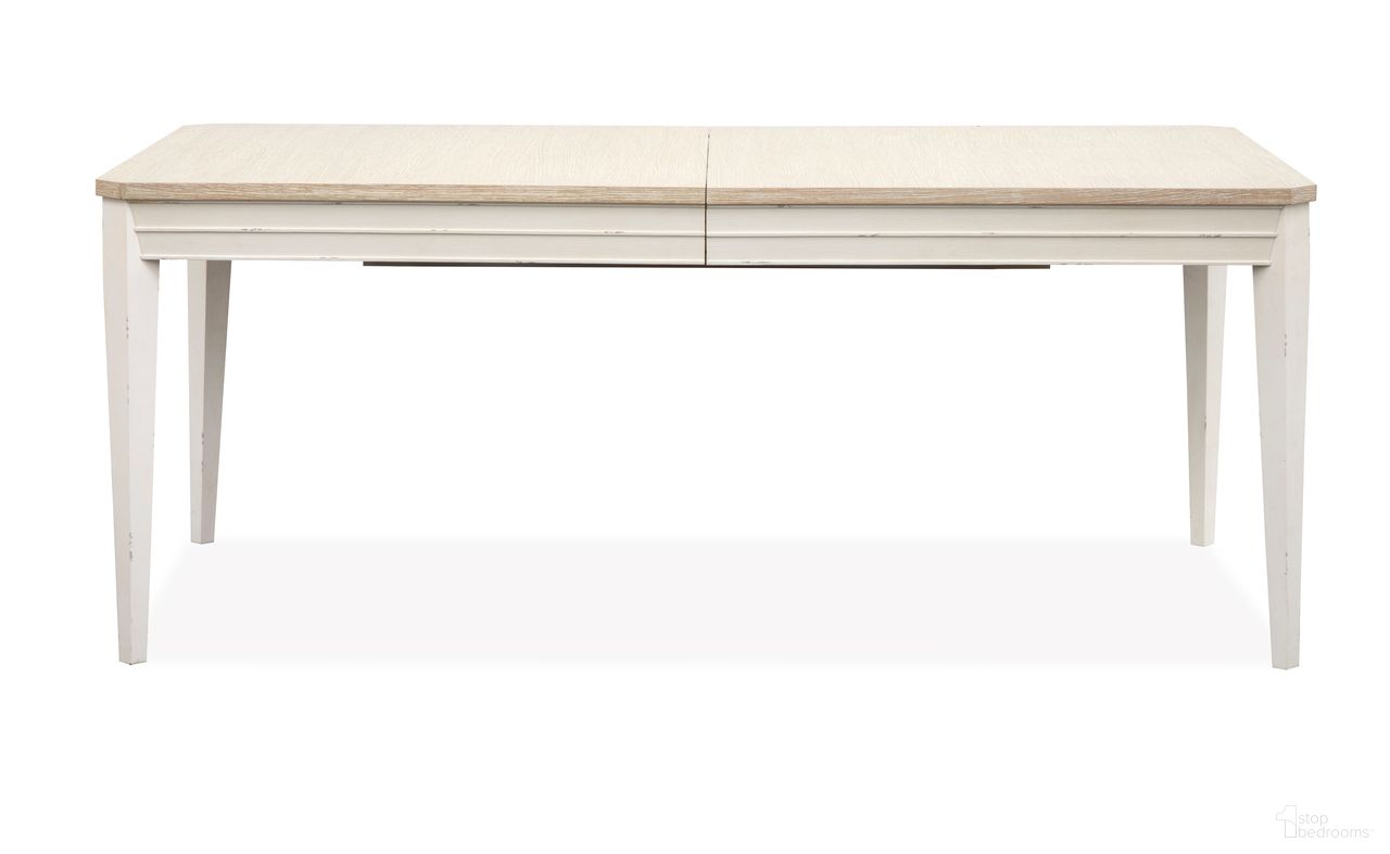 Echo Isles Extendable Rectangular Dining Table In Sea Pearl and Driftwood