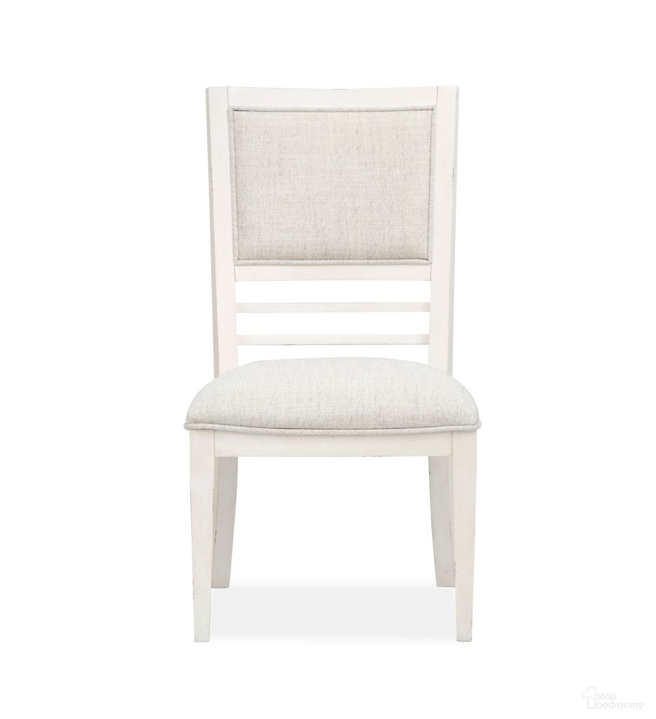 Echo Isles Upholstered Side Chair Set of 2 In Sea Pearl and Driftwood