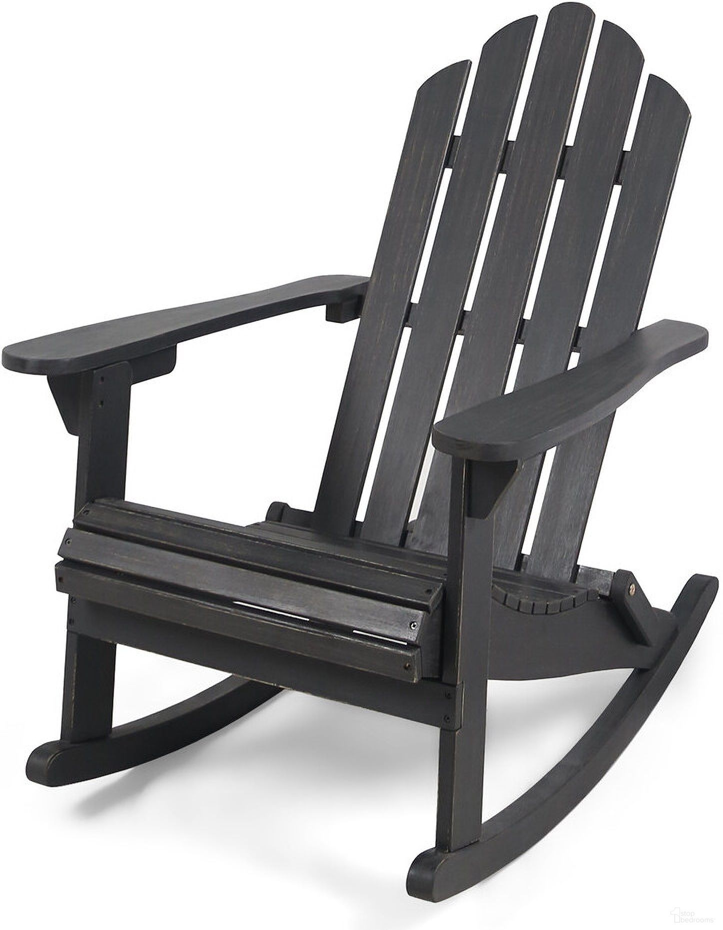 The appearance of Echoes Outdoor Acacia Wood Adirondack Rocking Chair In Dark Grey designed by Noble House in the traditional interior design. This dark grey piece of furniture was selected by 1StopBedrooms from Echoes Collection to add a touch of cosiness and style into your home. Sku: 62398.00DGRY. Material: Wood.